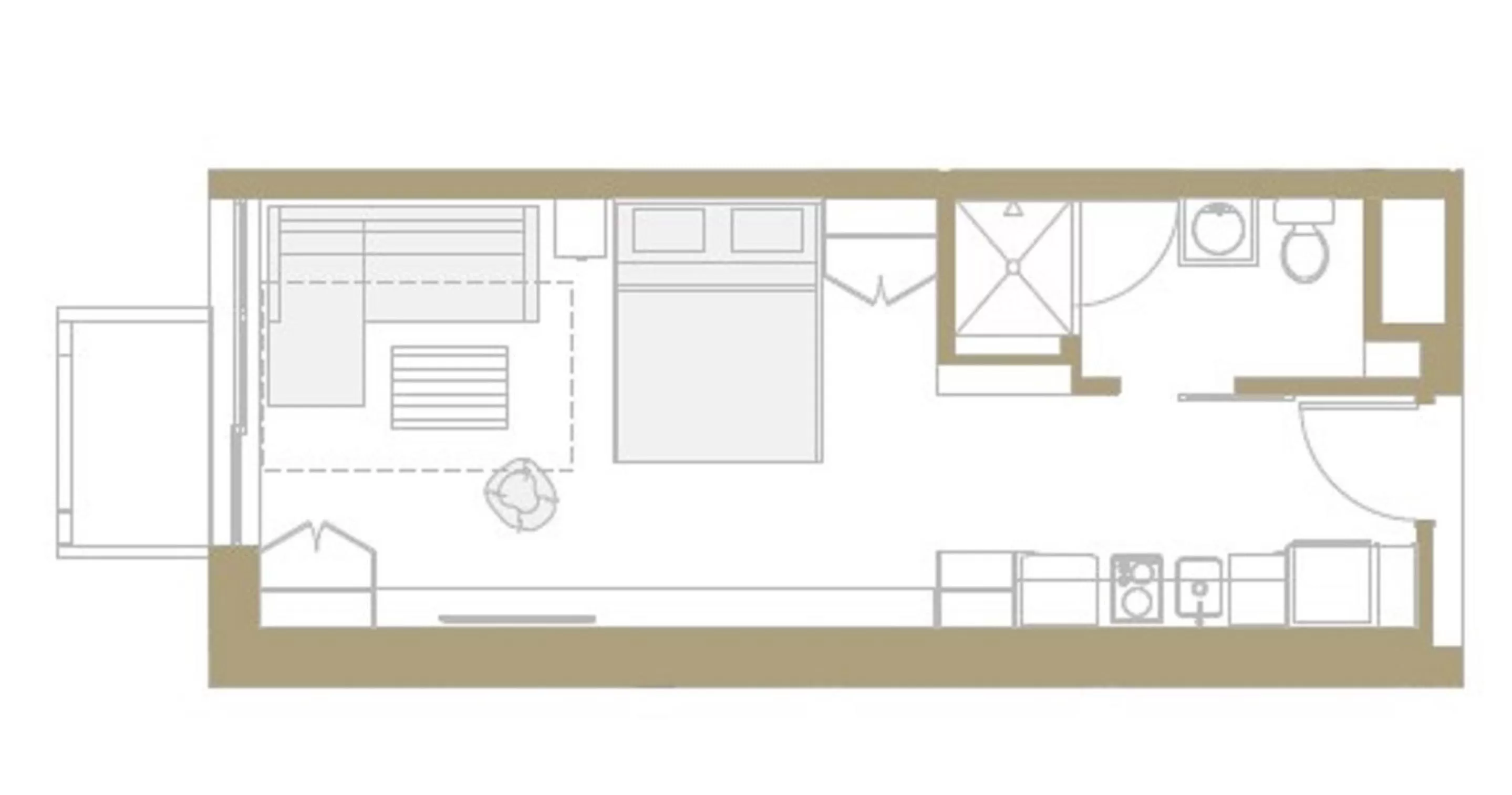 Floor plan in Placemakr Dupont Circle