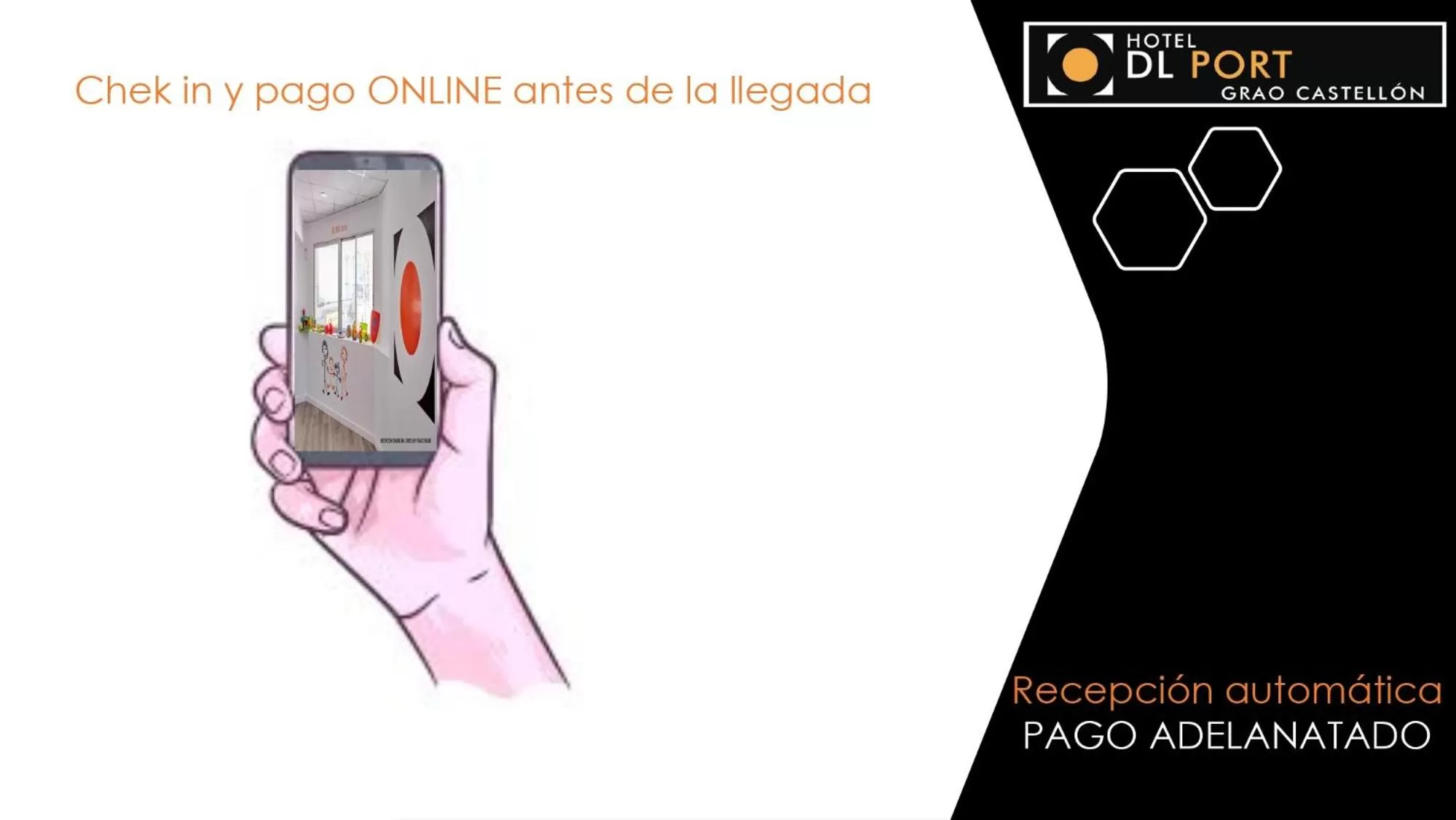 Text overlay in Hotel DL Port