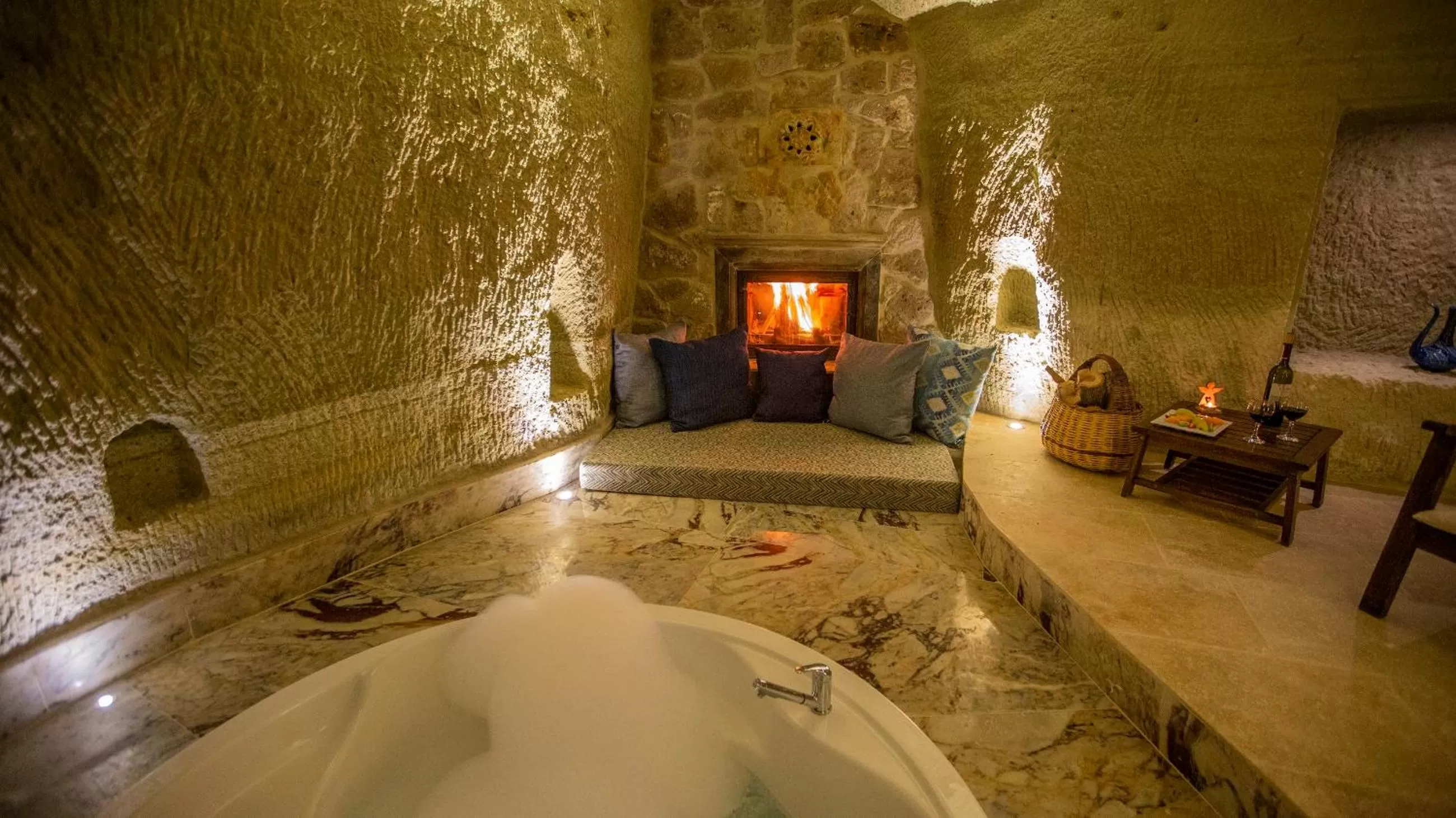 Living room in Azure Cave Suites - Cappadocia