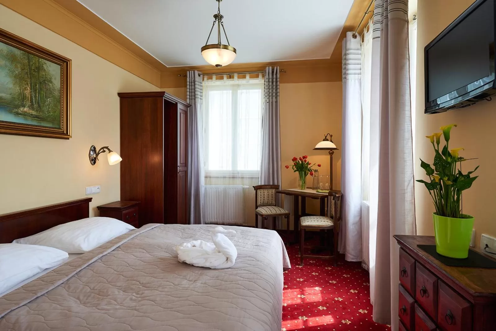 Bedroom, Bed in Hotel Stará Pekárna s privátním wellness