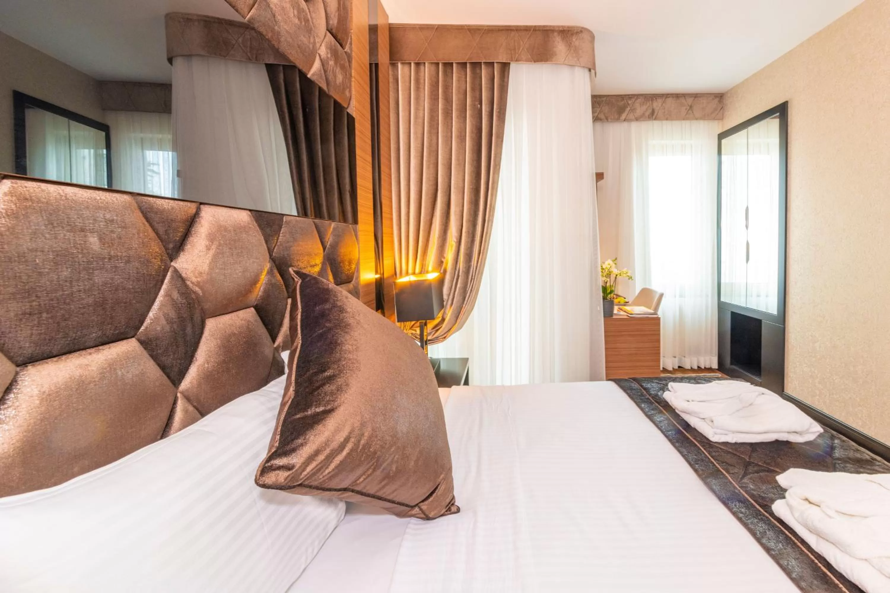 Bed in Eastanbul Suites