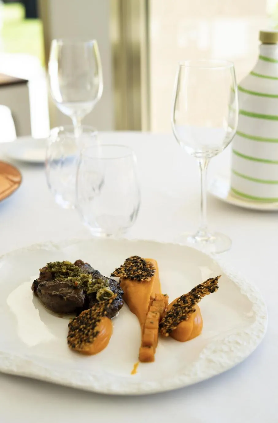 Food in Hotel Restaurant La Vague de Saint Paul