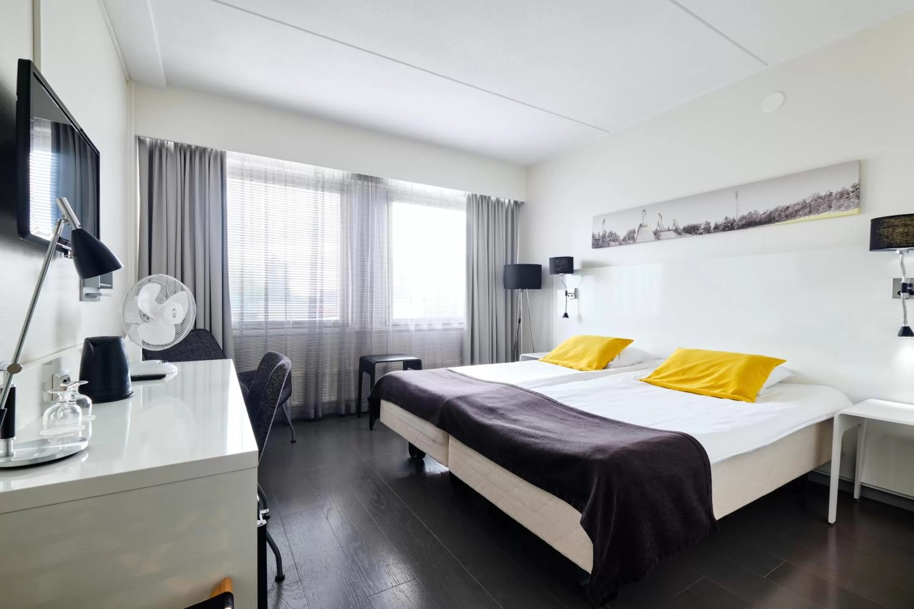 Bed in GreenStar Hotel Lahti