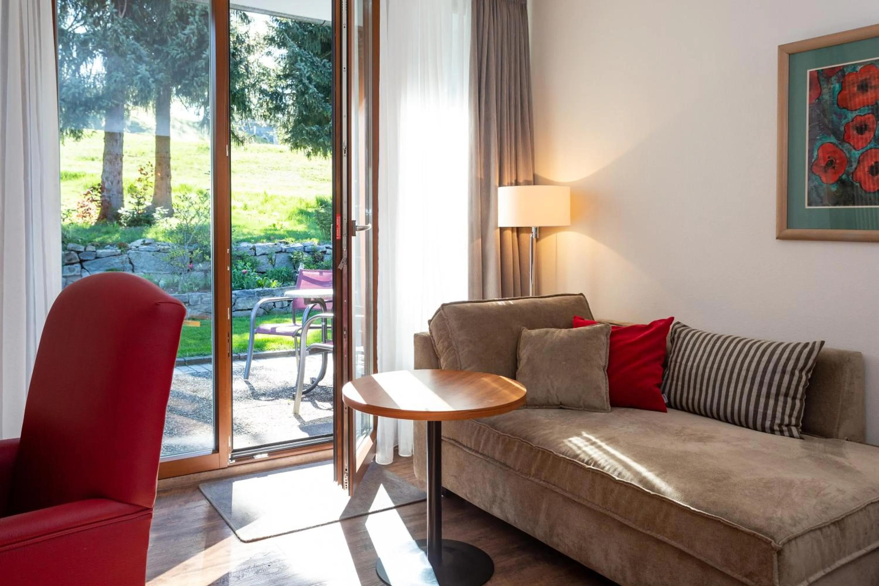 Garden view in Landhotel Gottinger