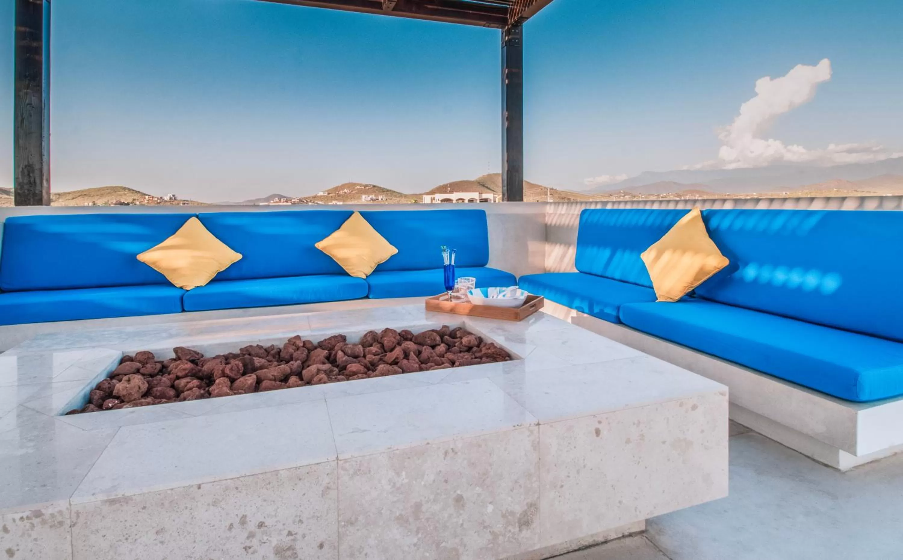 Living room, Seating Area in Cerritos Surf Residences