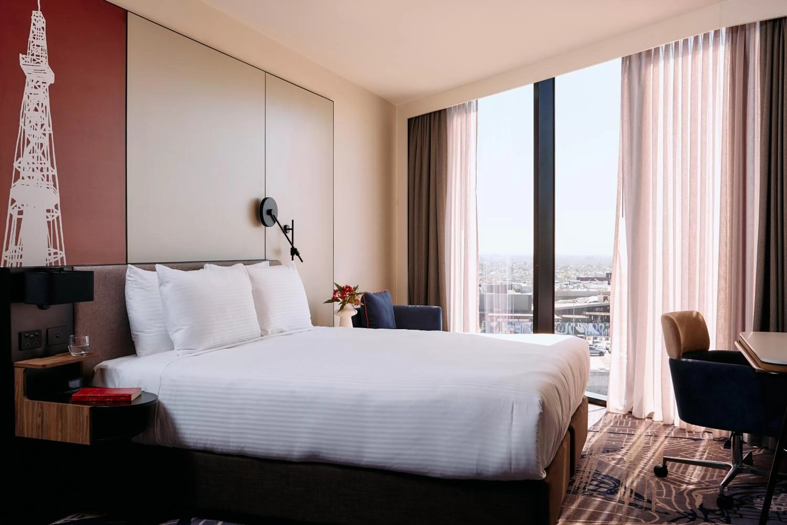 Bed in Mercure Melbourne Doncaster