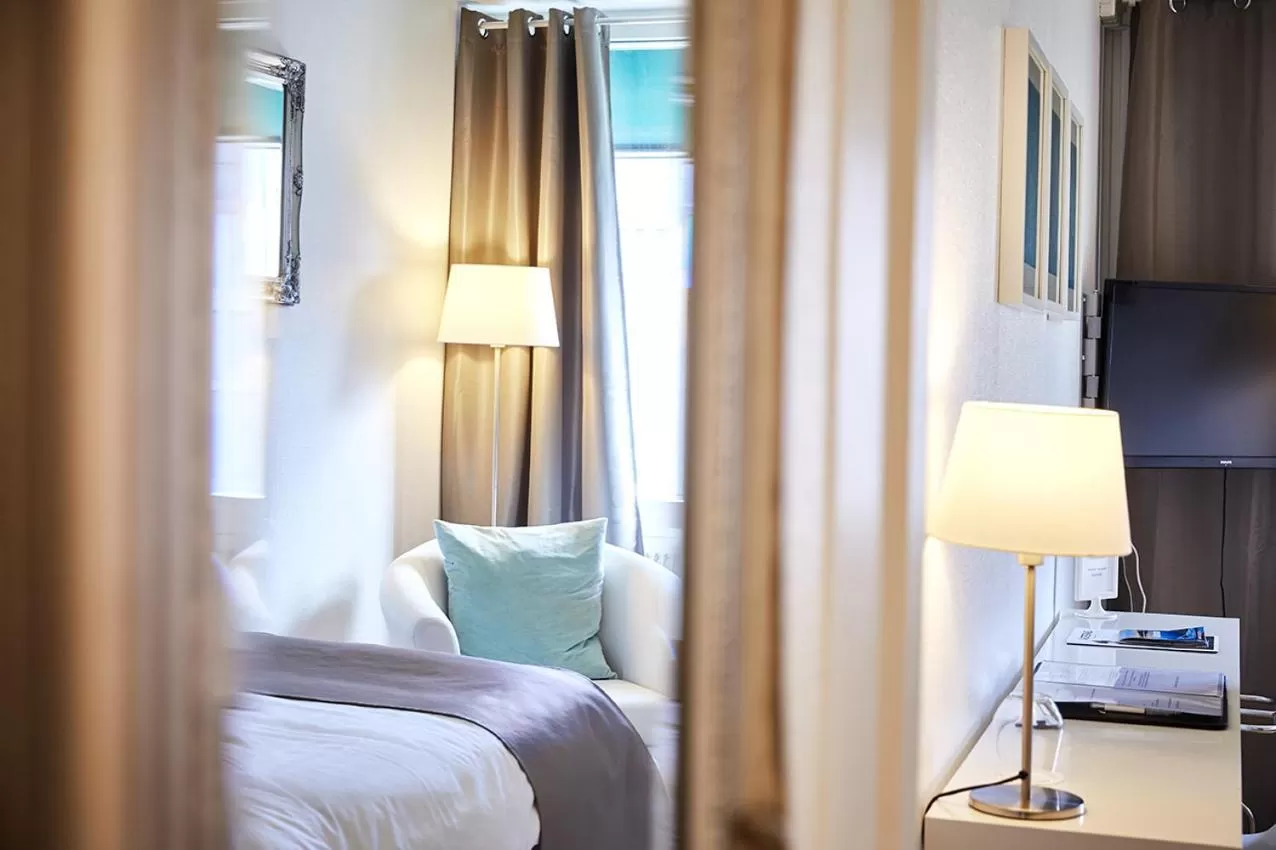 Communal lounge/ TV room in Hotell Västerås