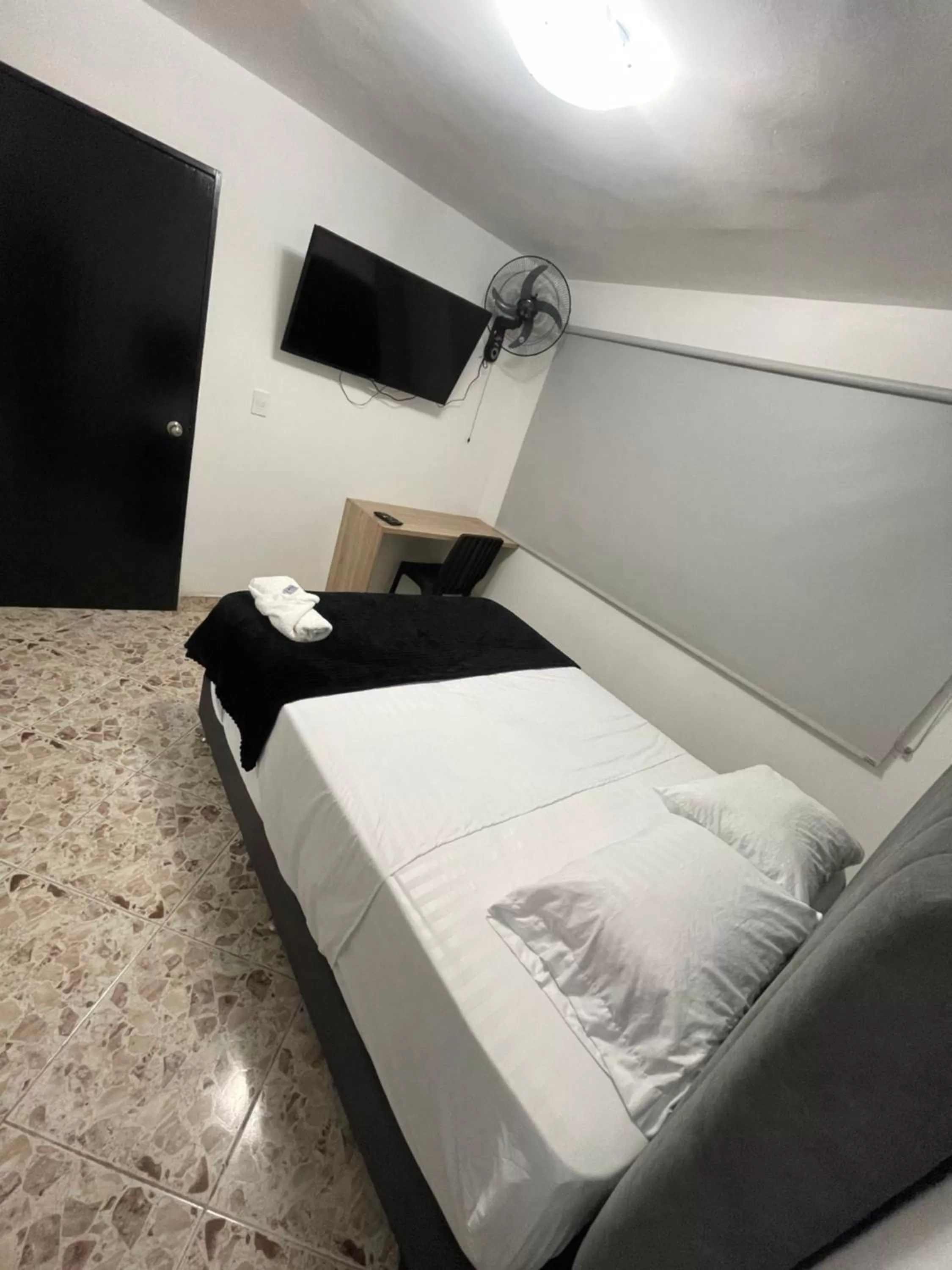 Bed in Hotel De León Estadio