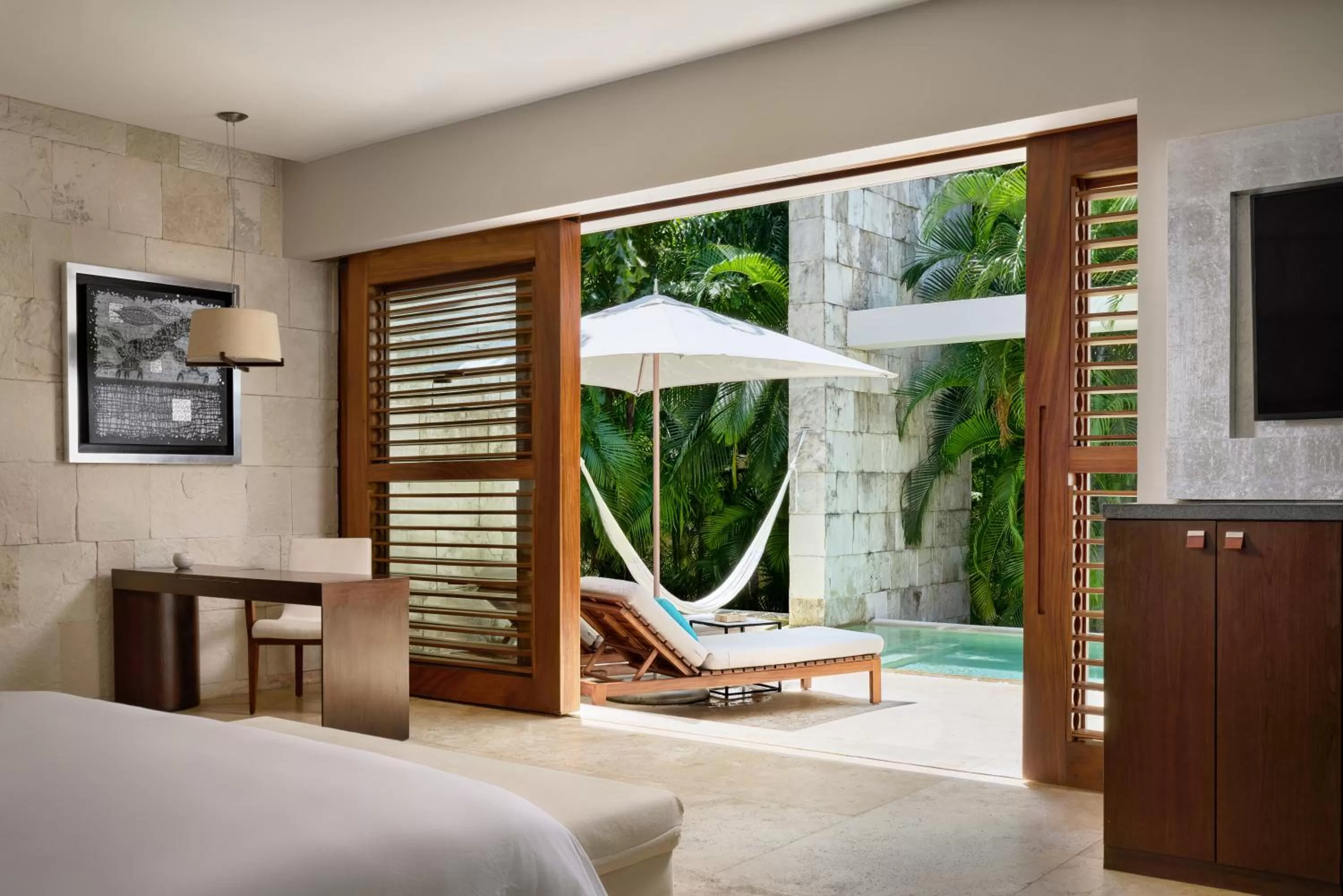 Natural landscape, Bed in Chablé Yucatan