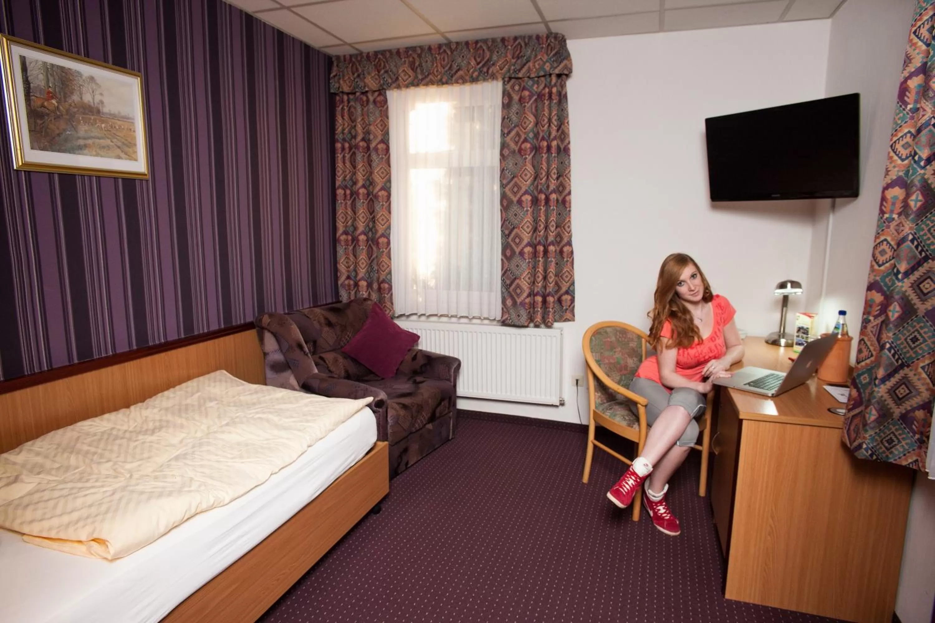 Photo of the whole room, Bed in Hotel & Restaurant Alte Molkerei Kölleda