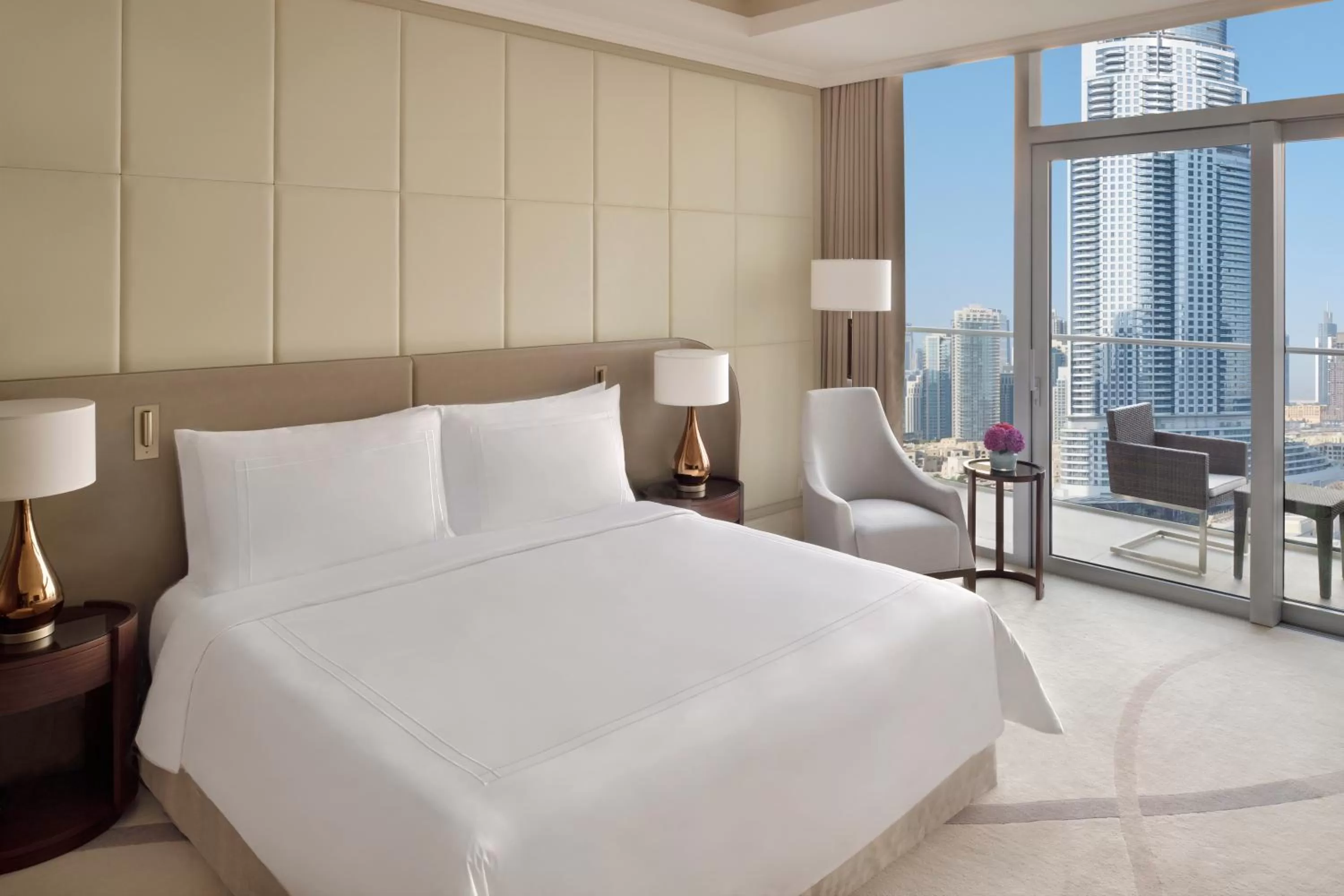Bed in Address Dubai Mall