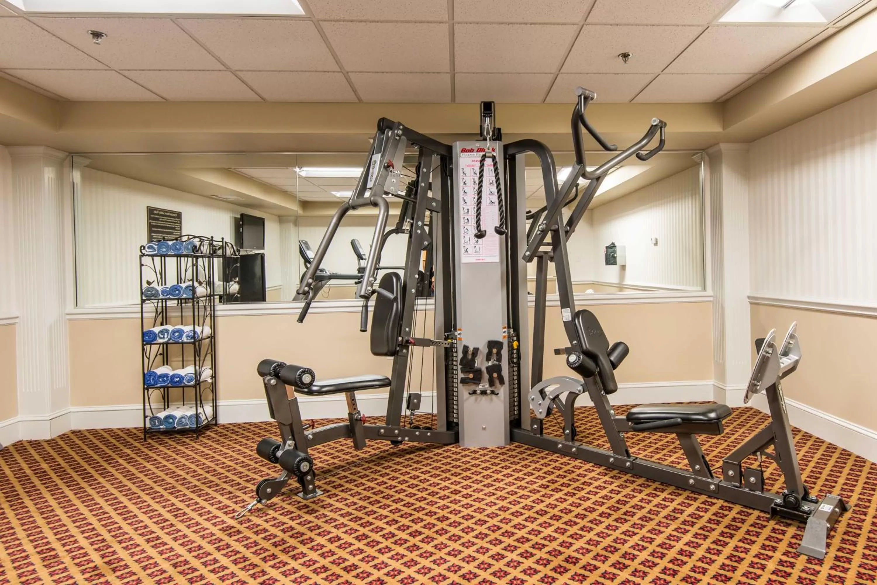 Fitness centre/facilities in Fort Harrison State Park Inn