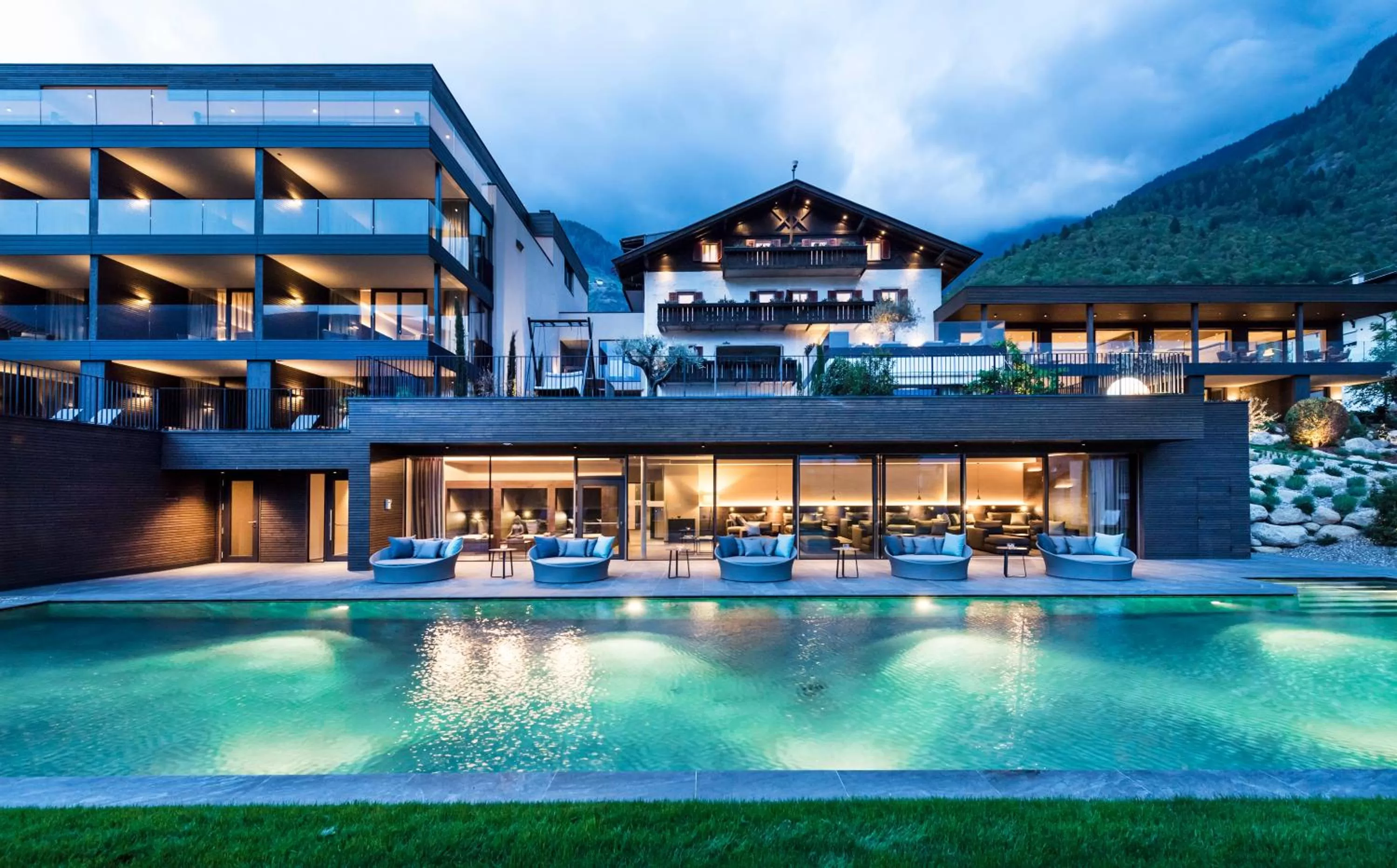 Open Air Bath, Property Building in Mair Am Ort Living Hotel B&B