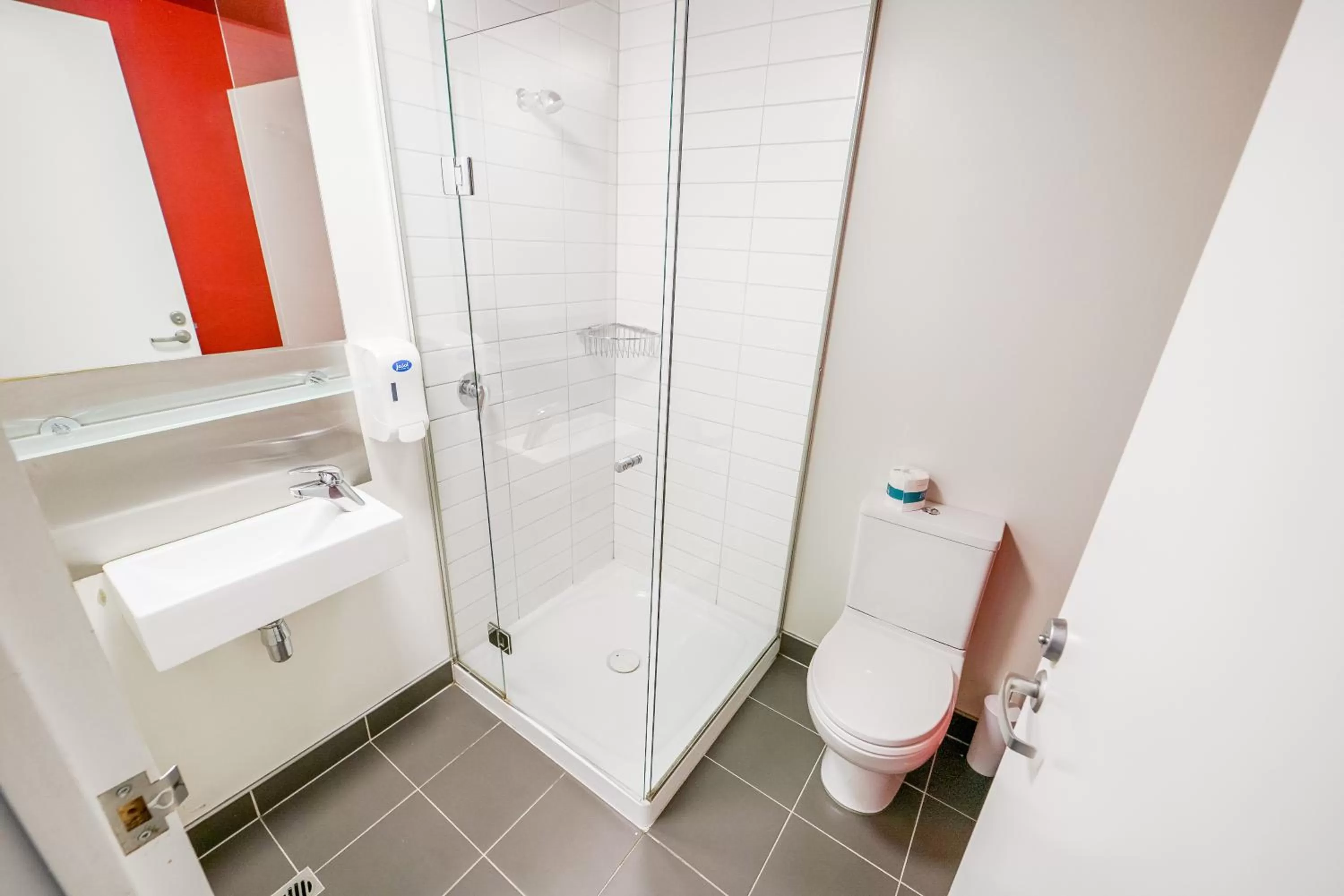 Shower in Nomads Queenstown Hostel