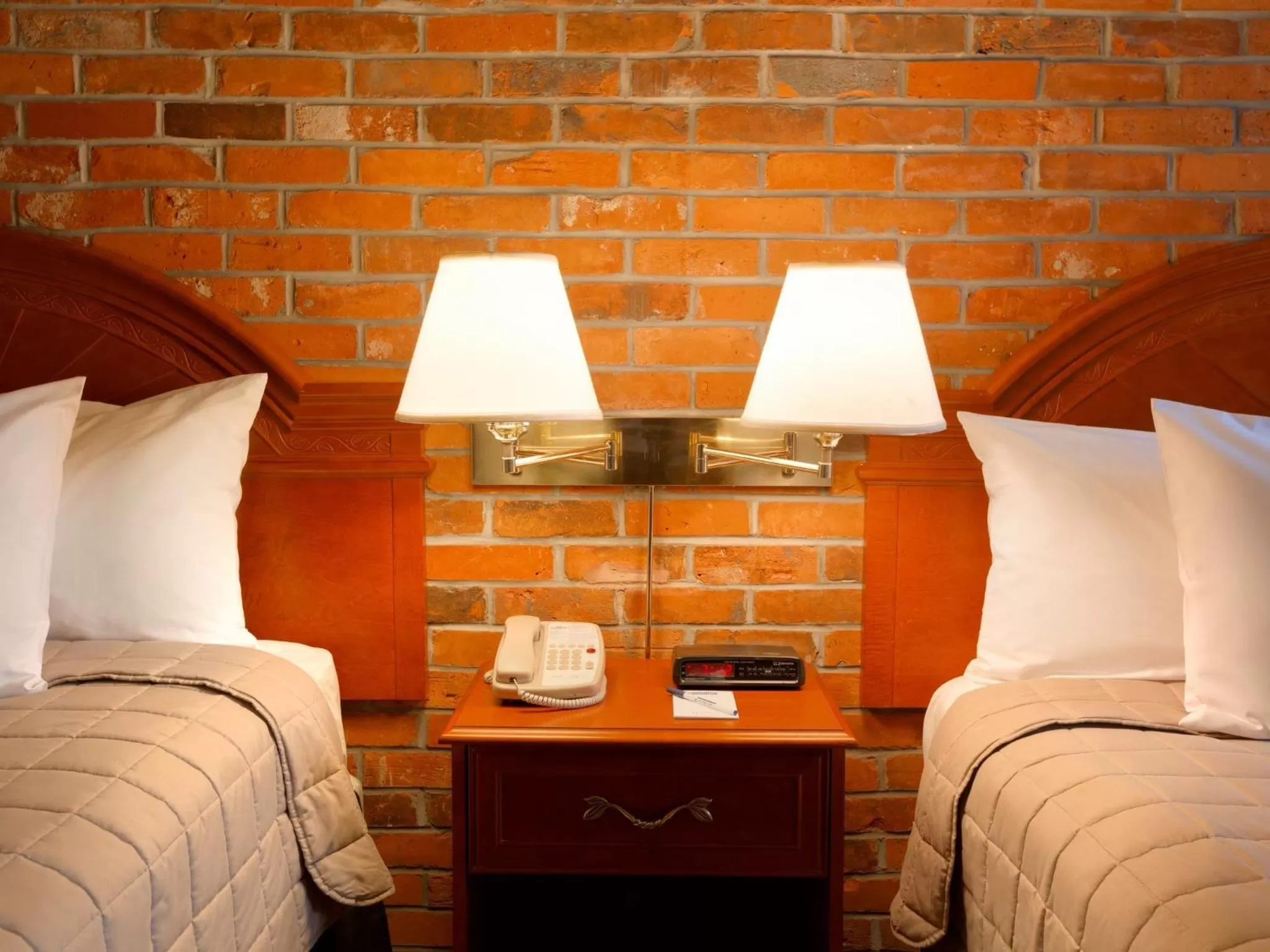 Decorative detail, Bed in Travelodge by Wyndham North Bay Lakeshore