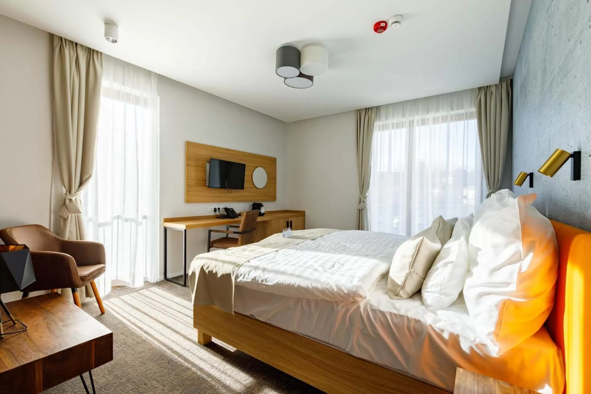 Bed in Hotel Historia Malomkert