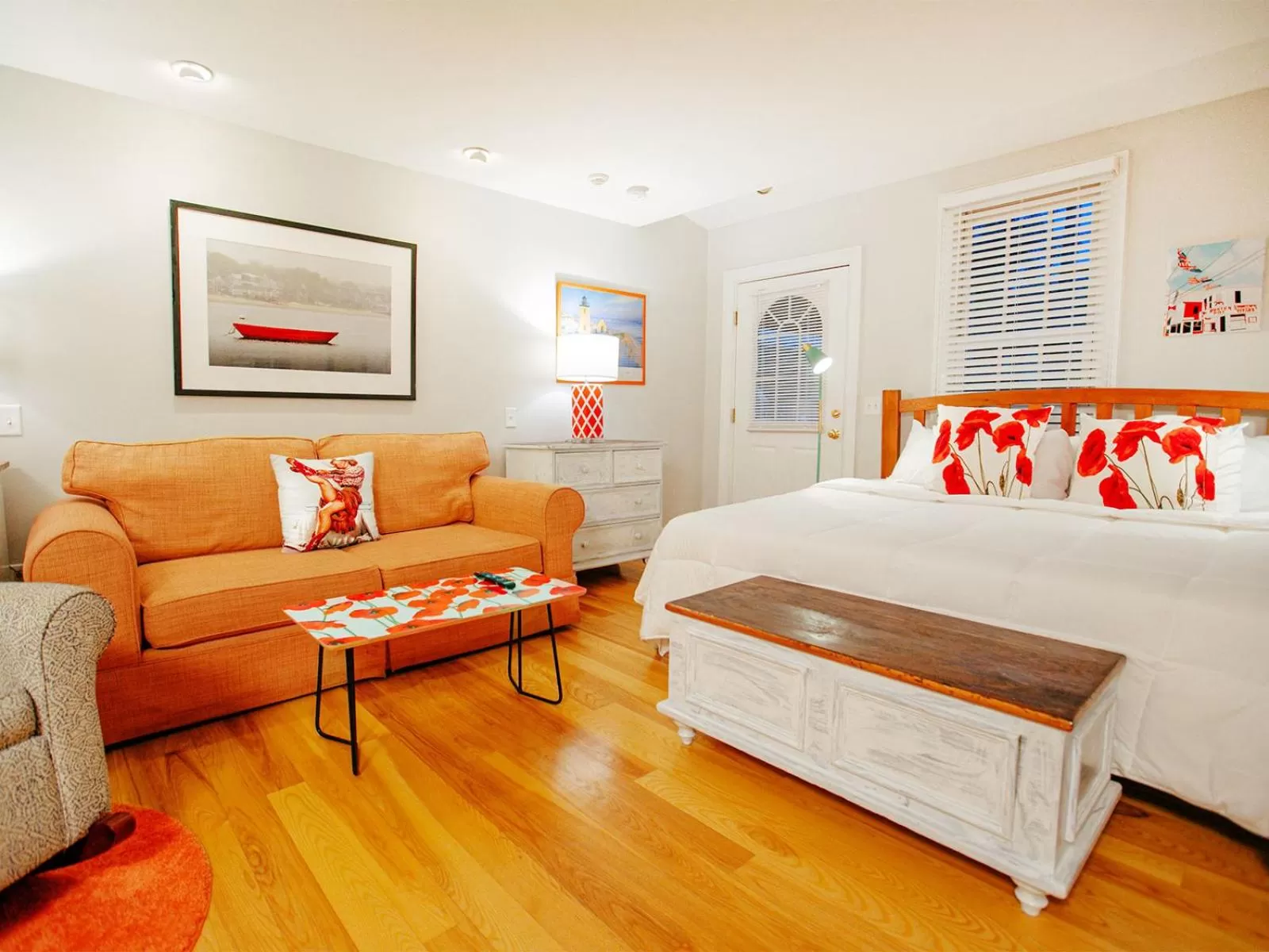 Bed in The Provincetown Hotel at Gabriel's