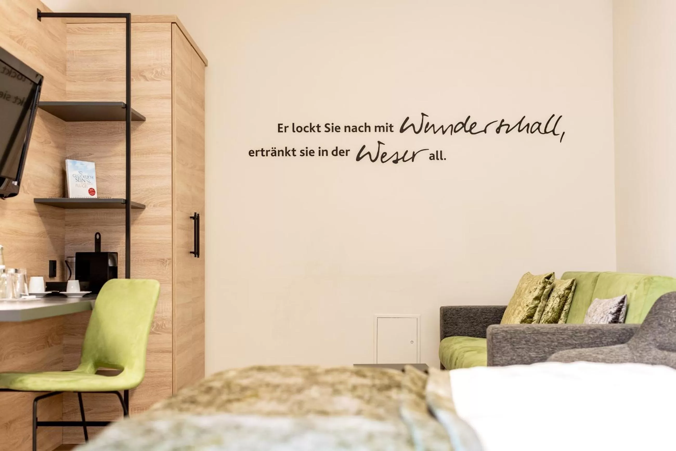 Decorative detail, Bed in Hotel zur Börse