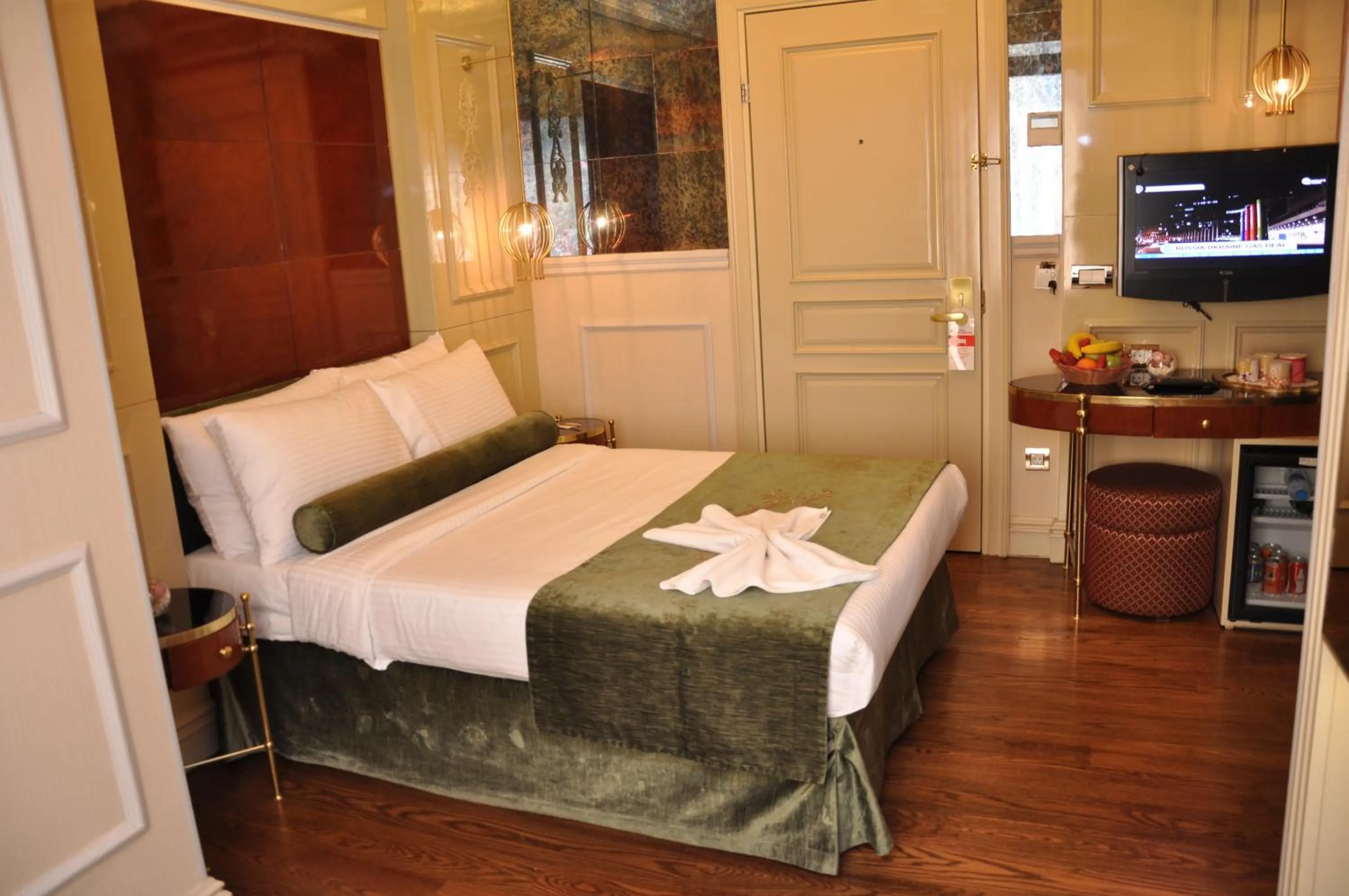 Decorative detail, Bed in Taksim Star Hotel