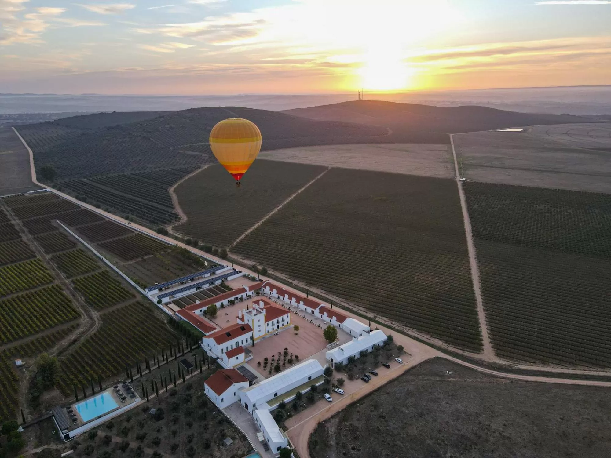 Bird's eye view in Torre de Palma Wine Hotel, Monforte, a Member of Design Hotels
