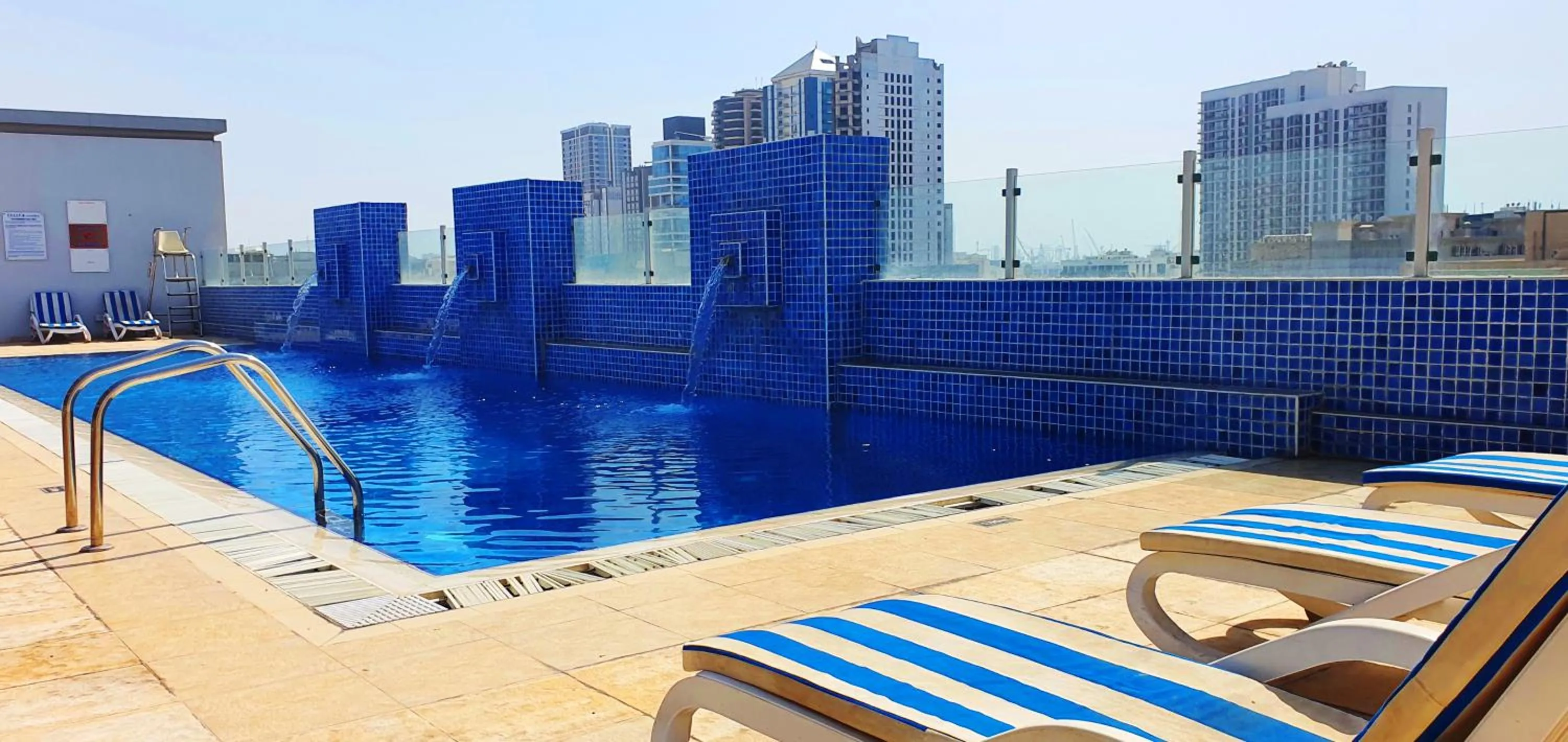 Pool view in Tulip Hotel Apartments