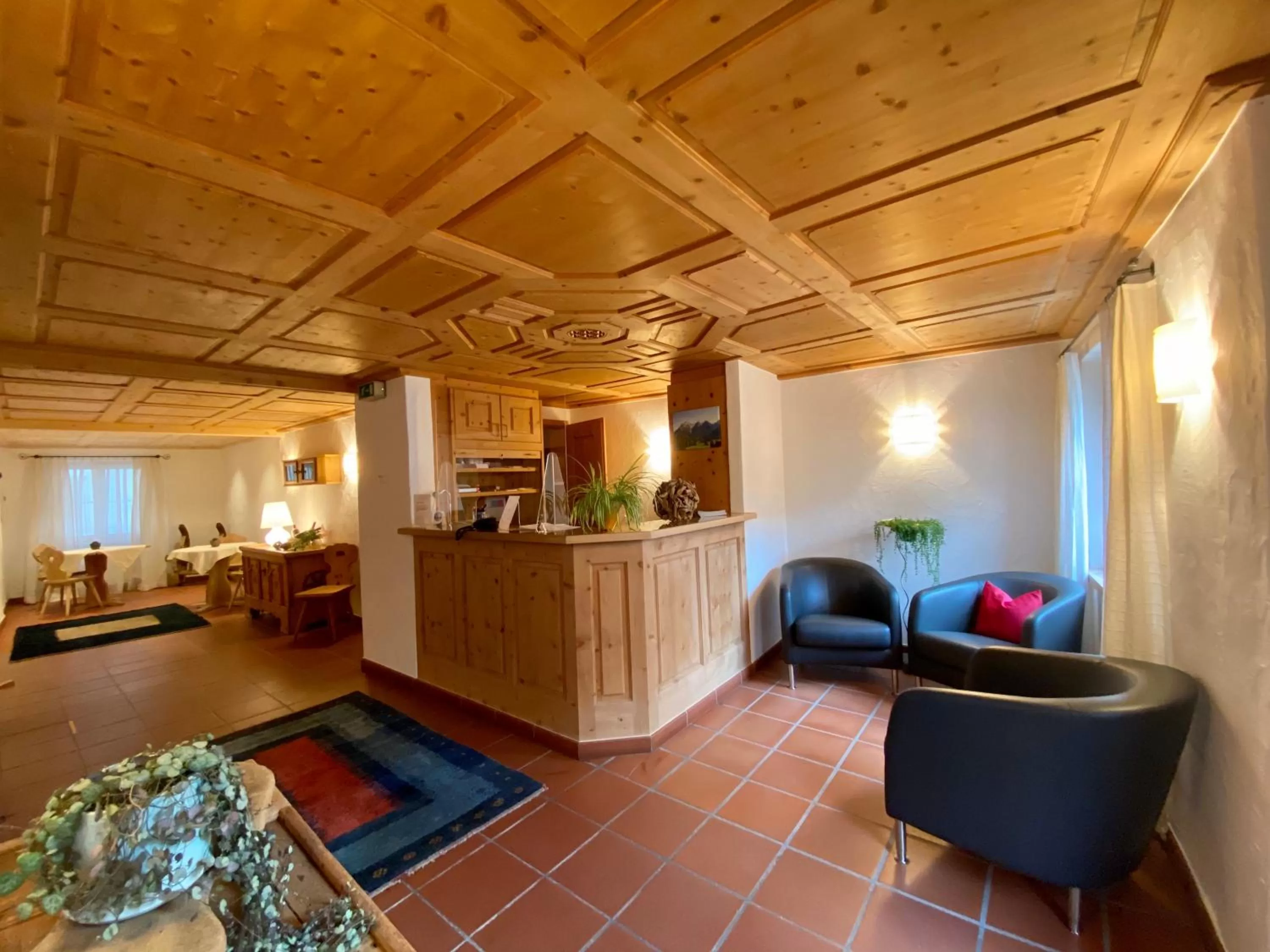 Lobby or reception in Hotel Engiadina