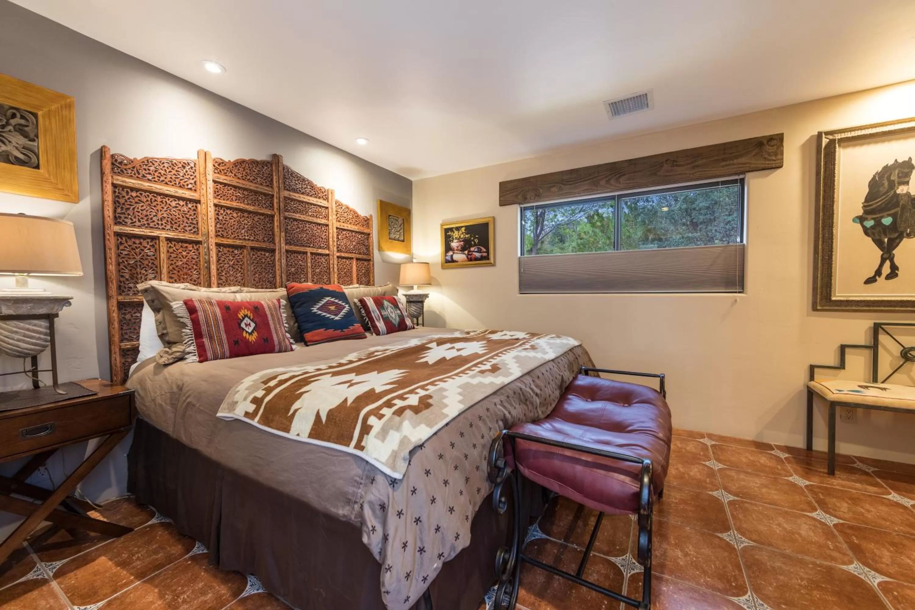 Bedroom, Bed in A Sunset Chateau