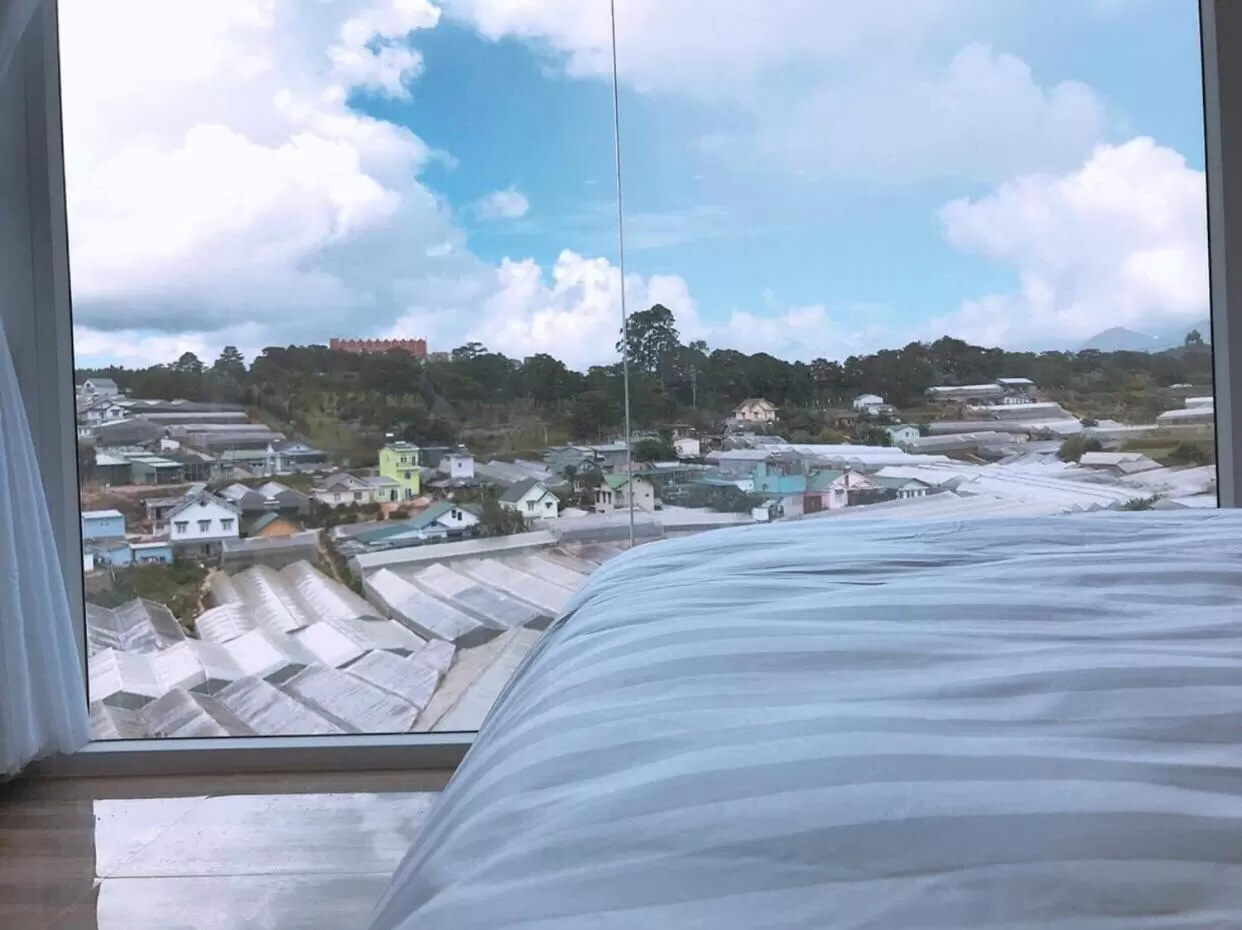 View (from property/room), Bed in Starview Villa Dalat