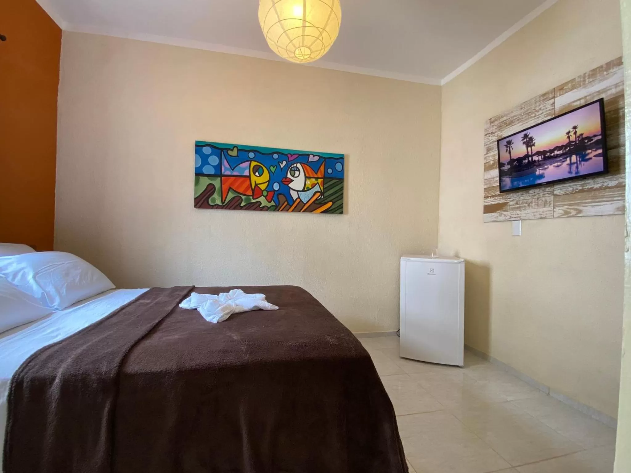 Bed in Refúgio Pousada Fortaleza