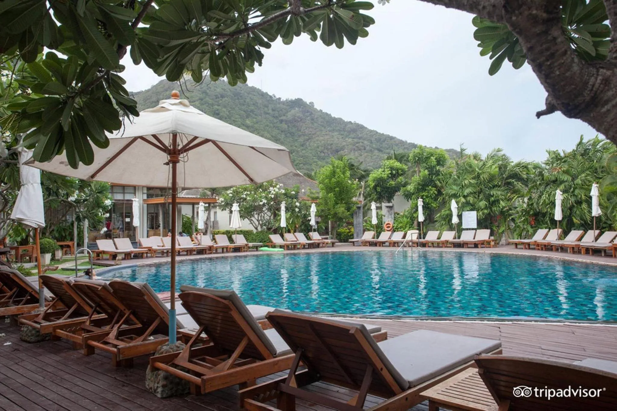 Pool view in Metadee Concept Hotel