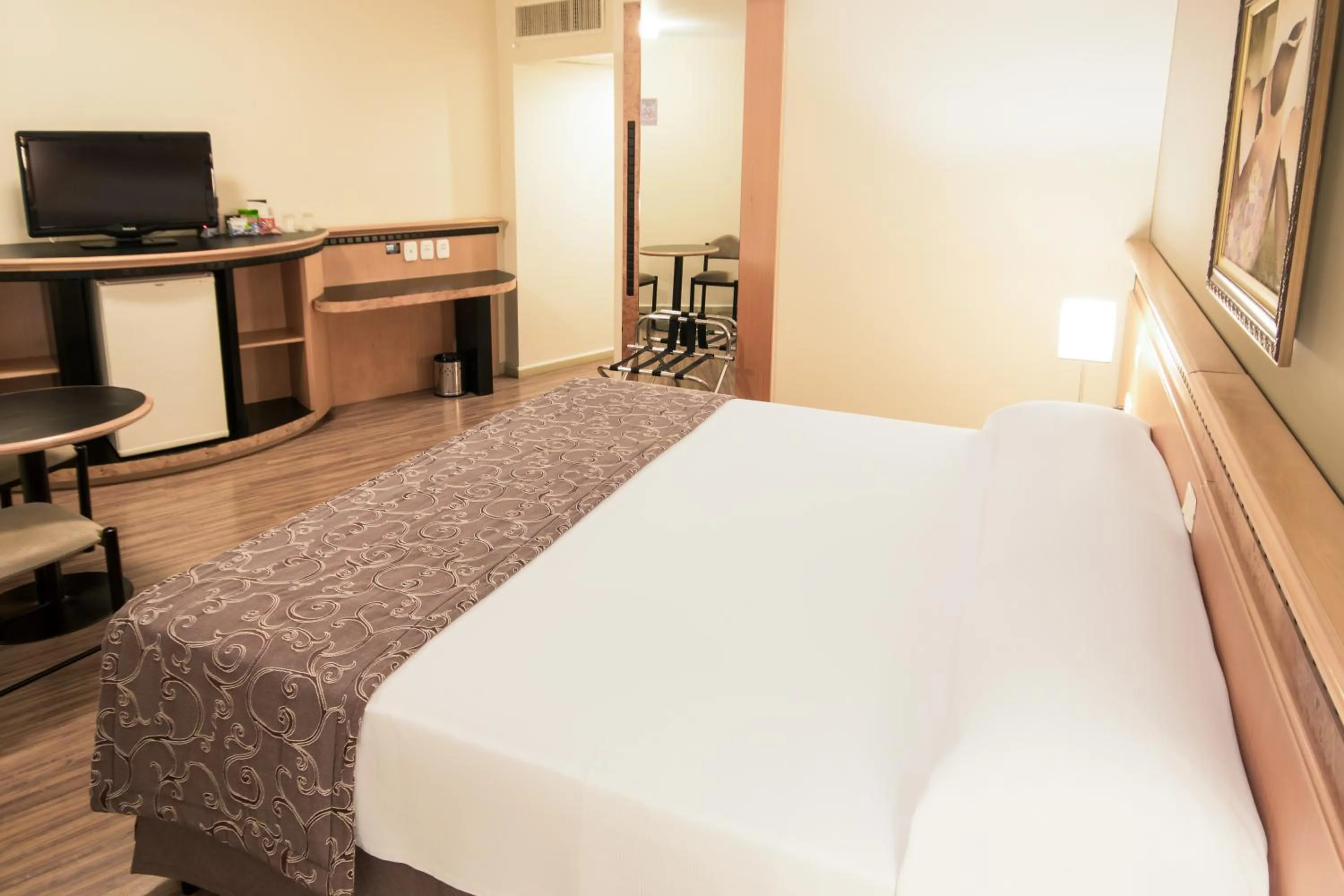 Bed in Hotel Golden Park Internacional Foz & Convenções By Nacional Inn