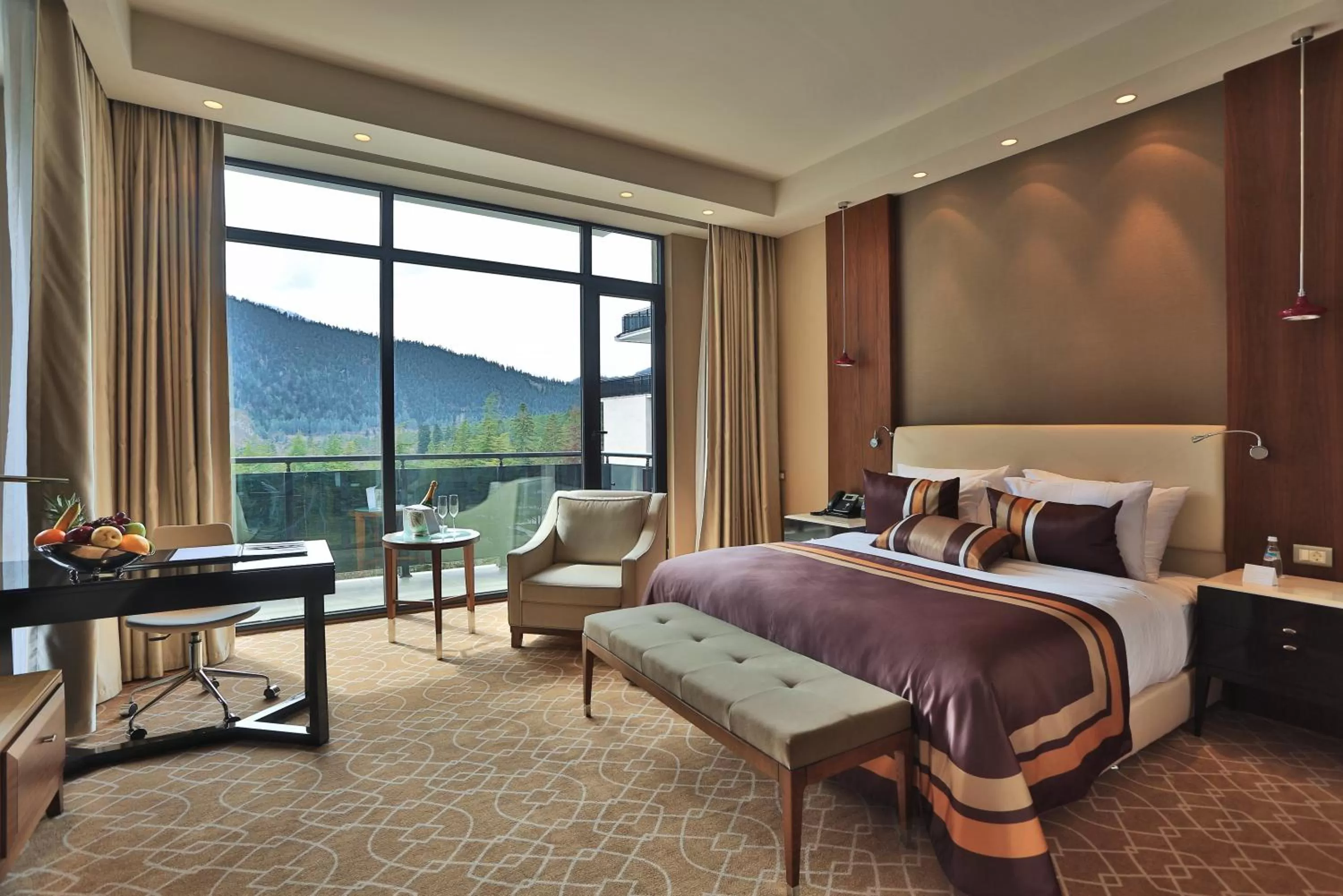 Bedroom, Bed in Borjomi Likani Health & Spa Centre