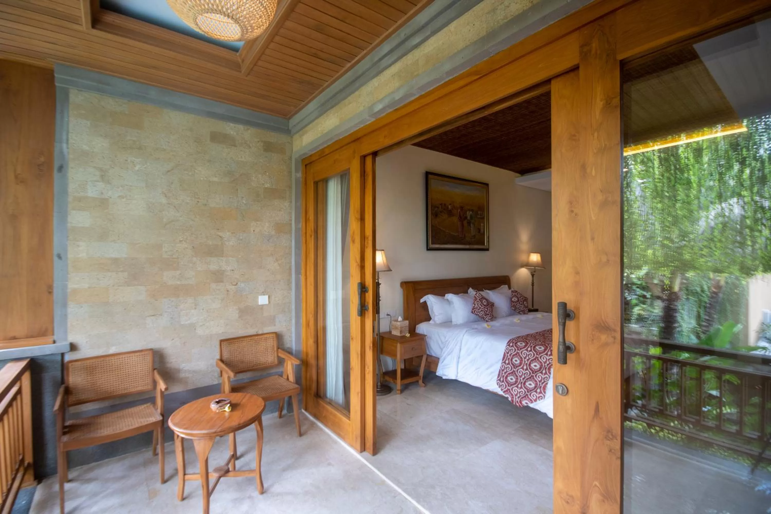 Seating area, Bed in Weda Cita Resort and Spa by Mahaputra