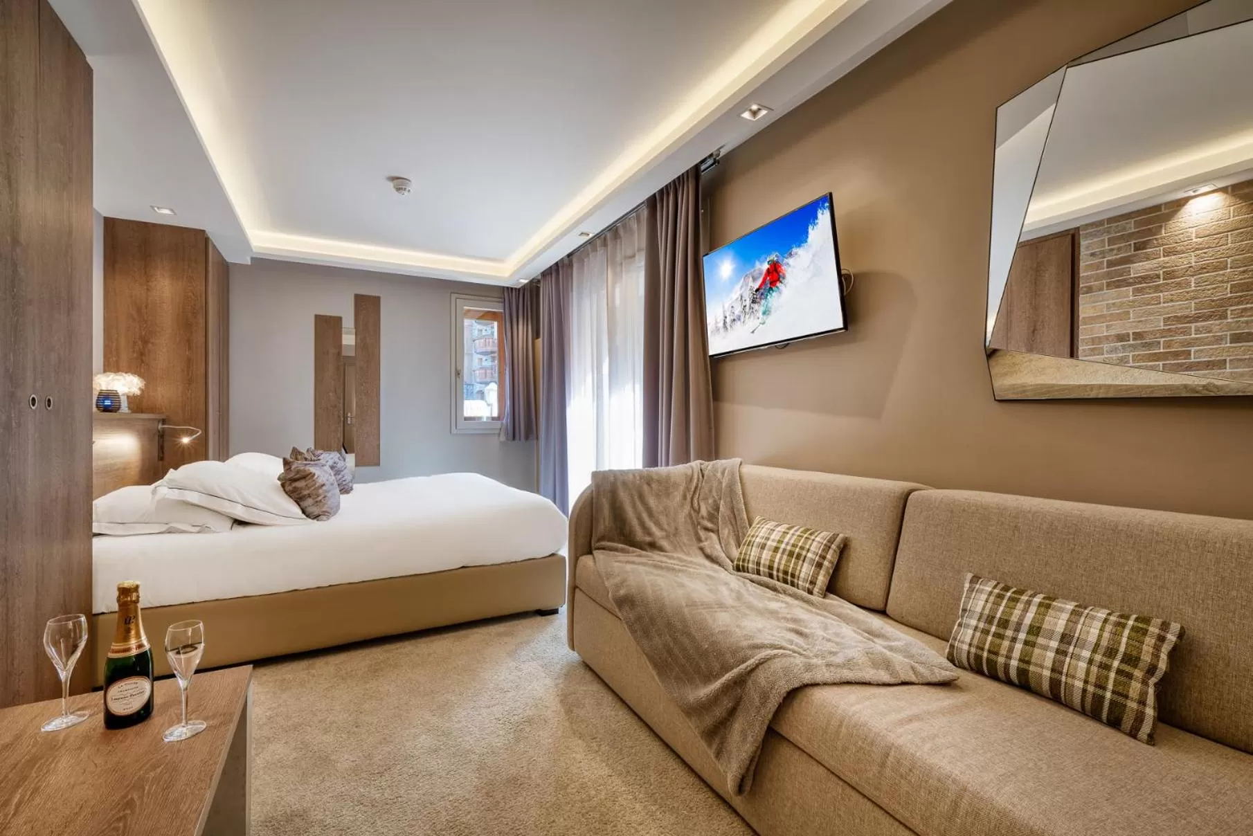 Photo of the whole room, Bed in Hotel Le Tremplin