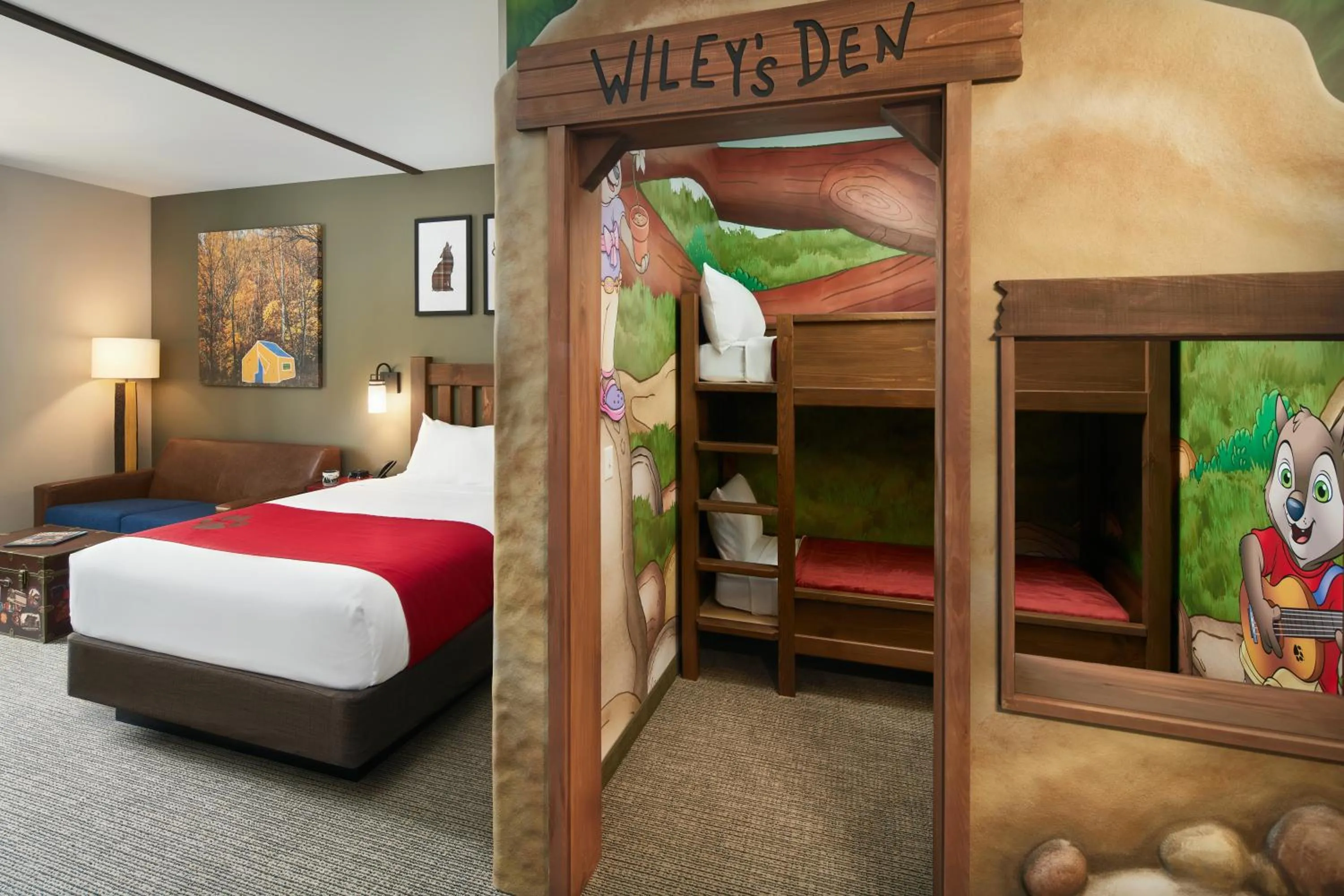 Bed in Great Wolf Lodge Concord