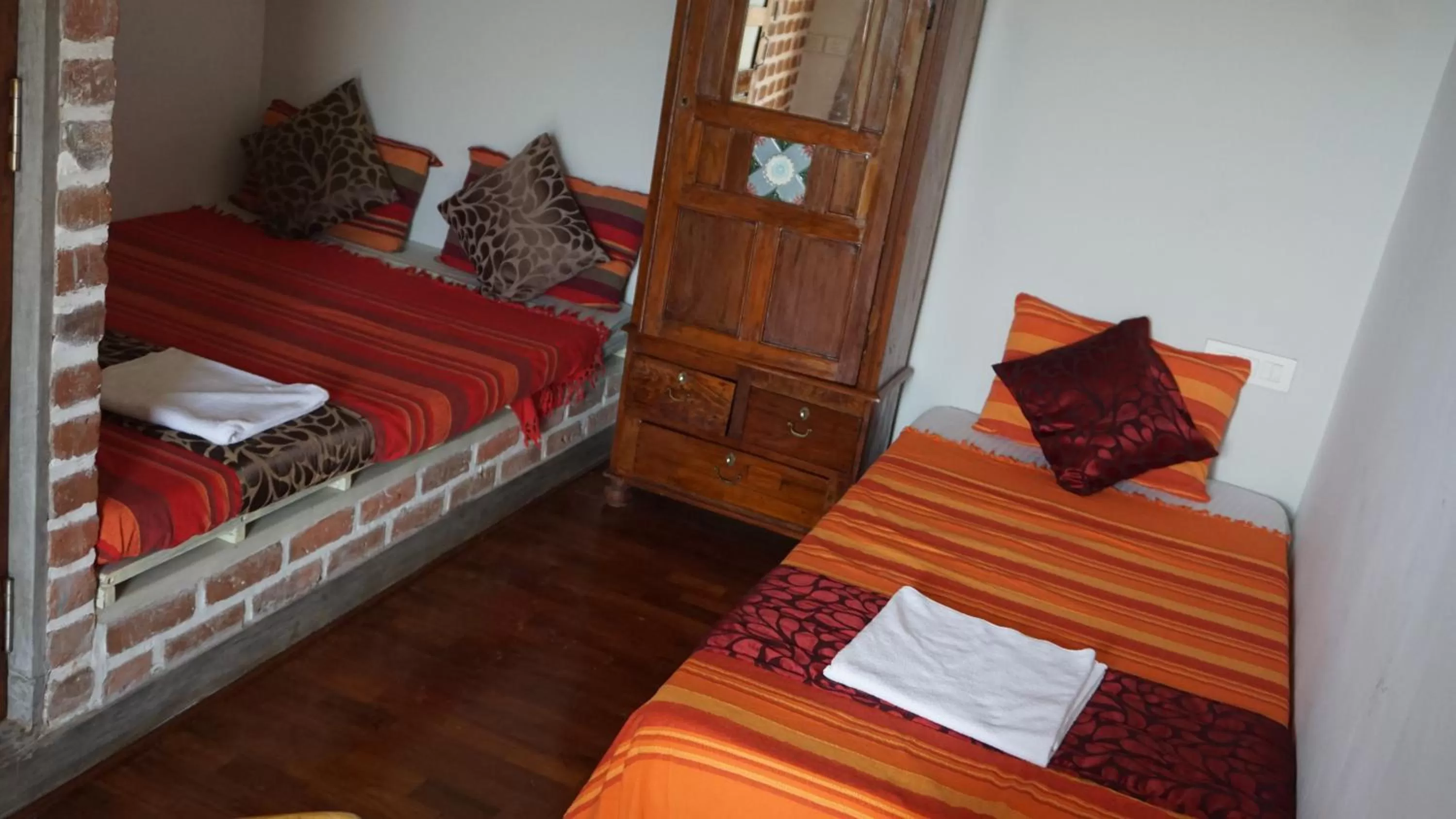 Bed in Green's Guest House