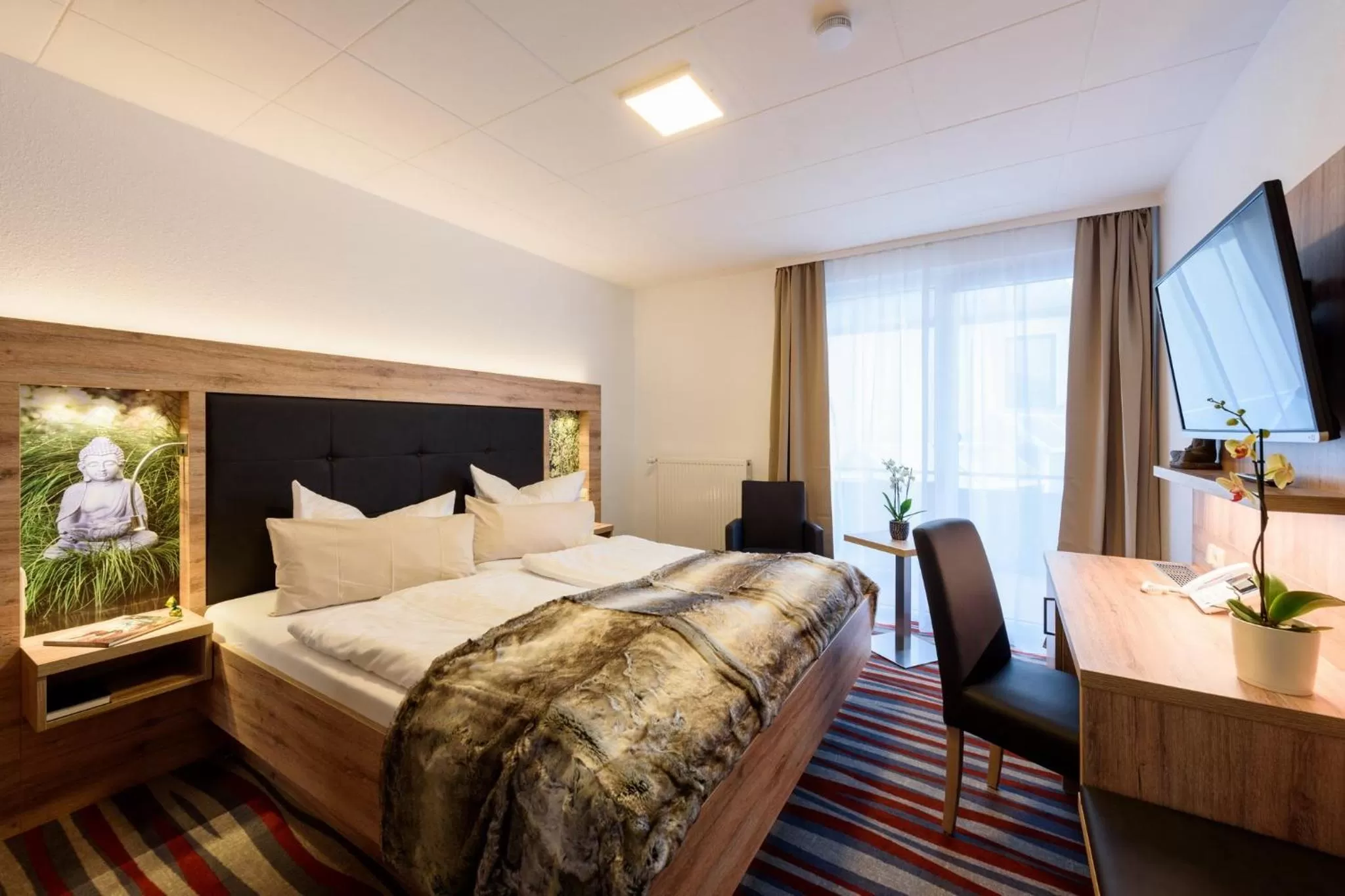 Bed in Wellness & Ayurveda Hotel Am Eichenberg