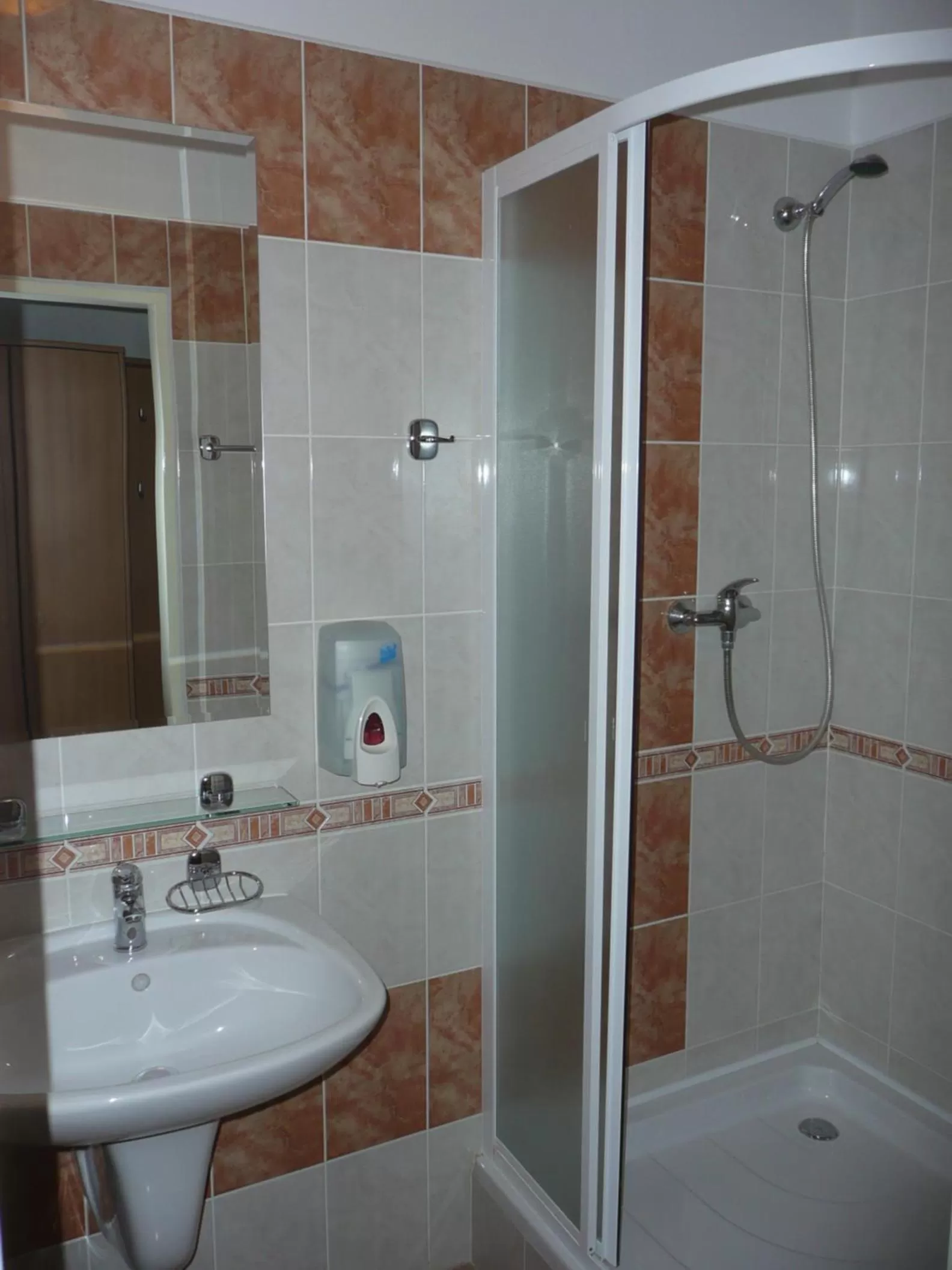 Shower, Bathroom in Hotel Sport