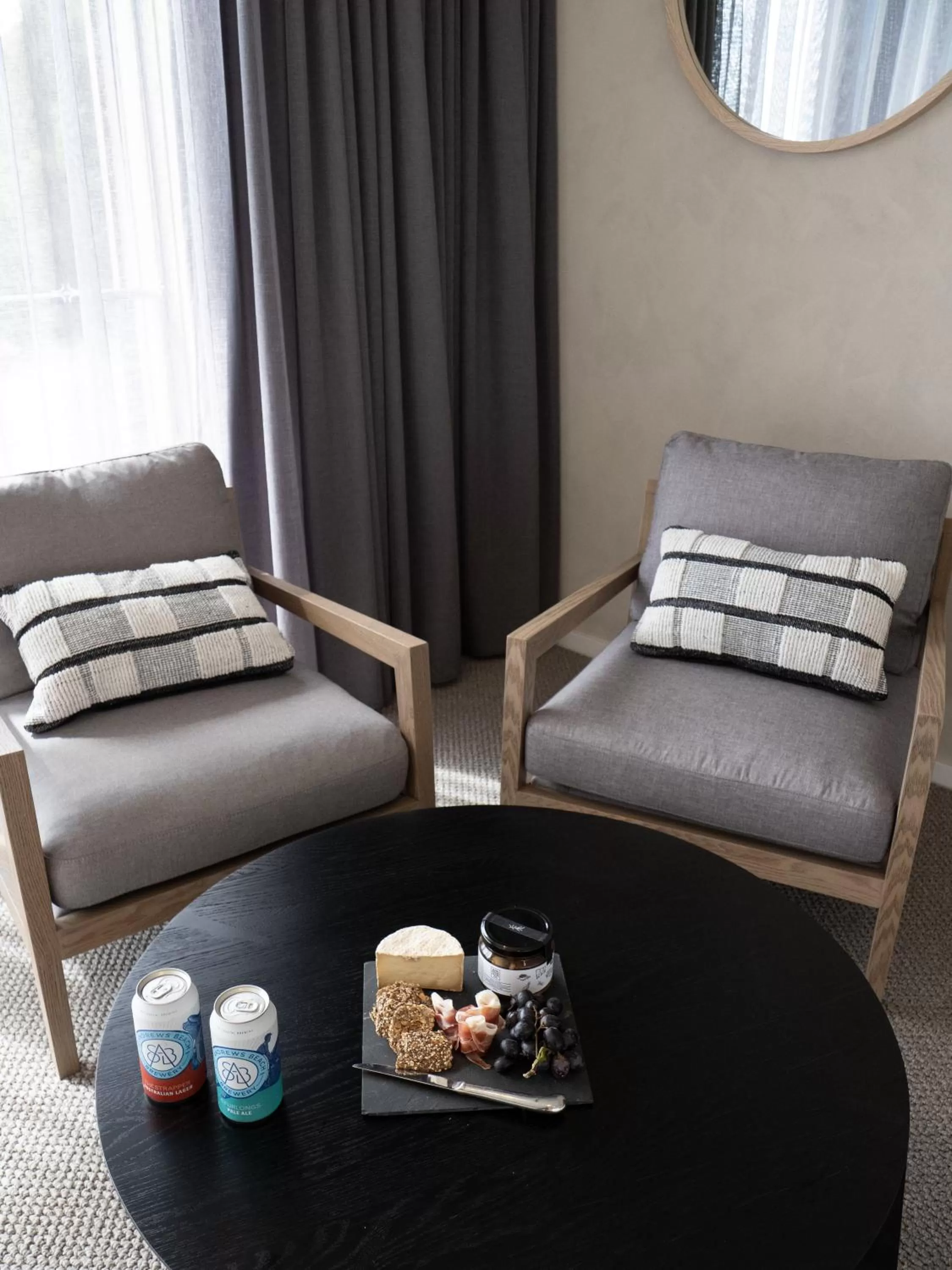 Seating area in Links Lodge at The Dunes