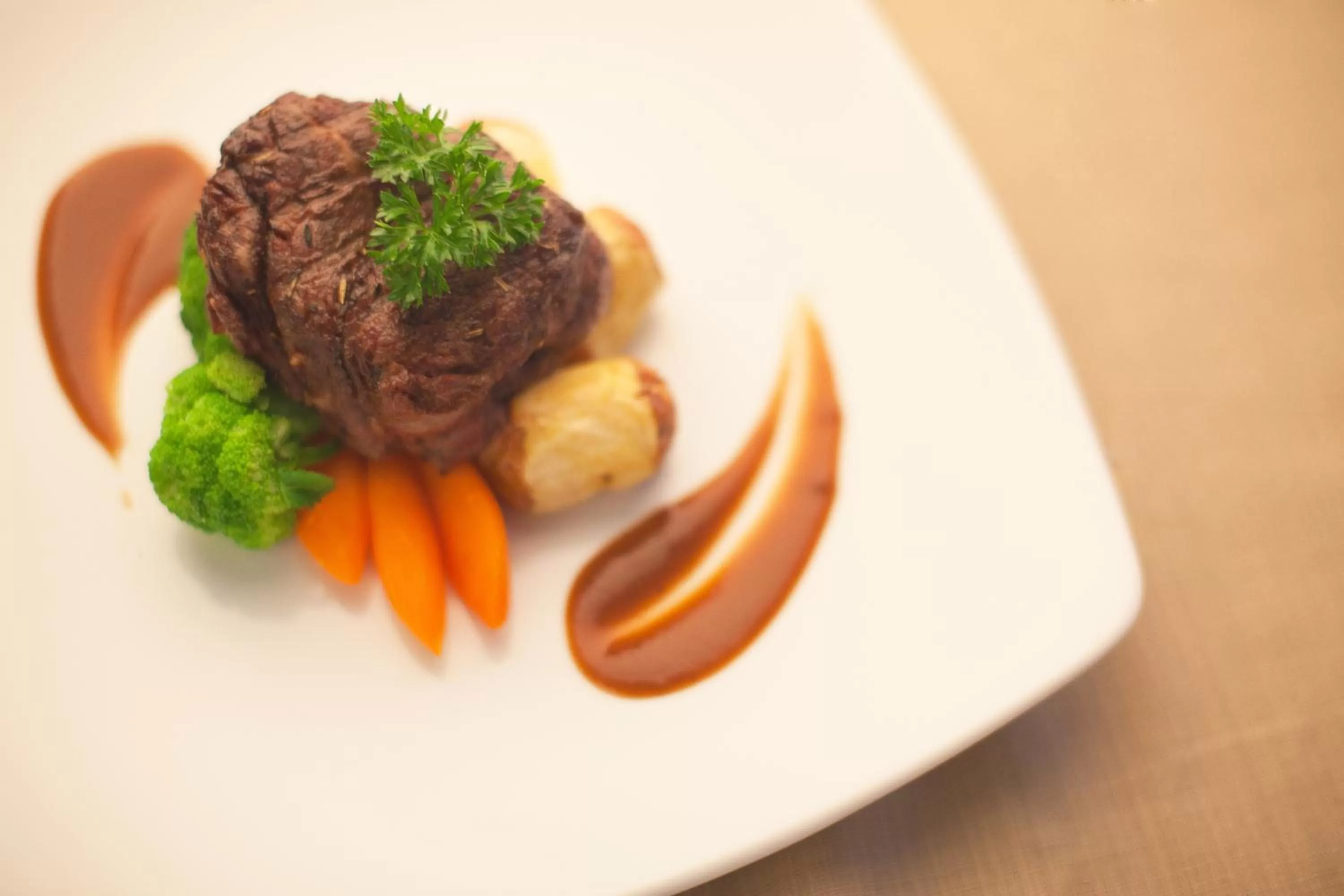 Food close-up in Aquari Hotel