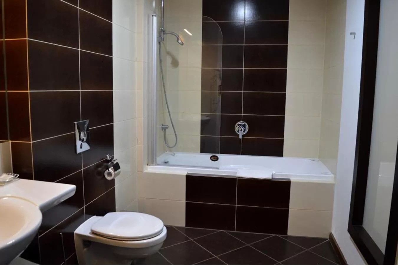 Toilet in Hotel Astory Plzeň