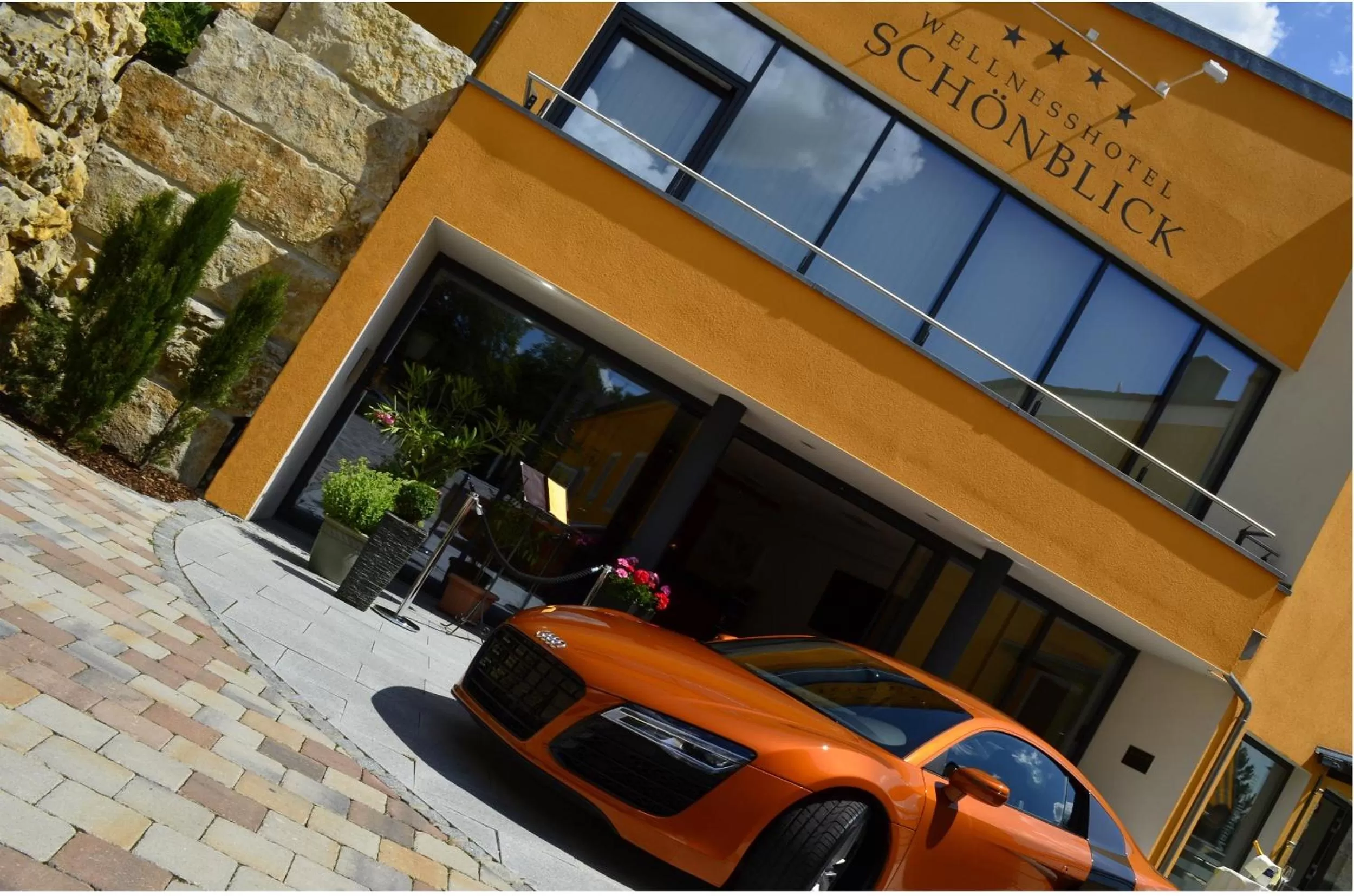Facade/entrance in Wellnesshotel Schönblick