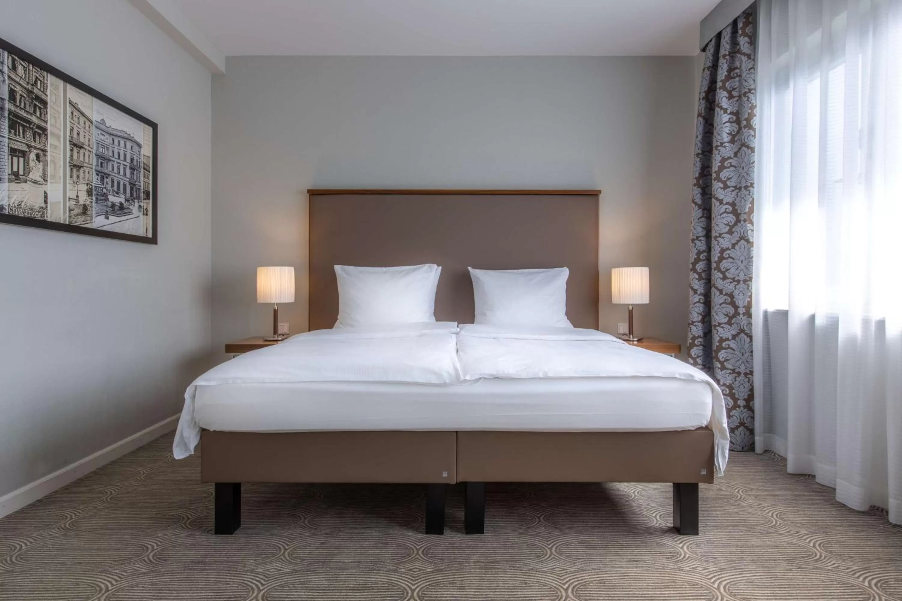 Photo of the whole room, Bed in Radisson Blu Hotel Schwarzer Bock Wiesbaden