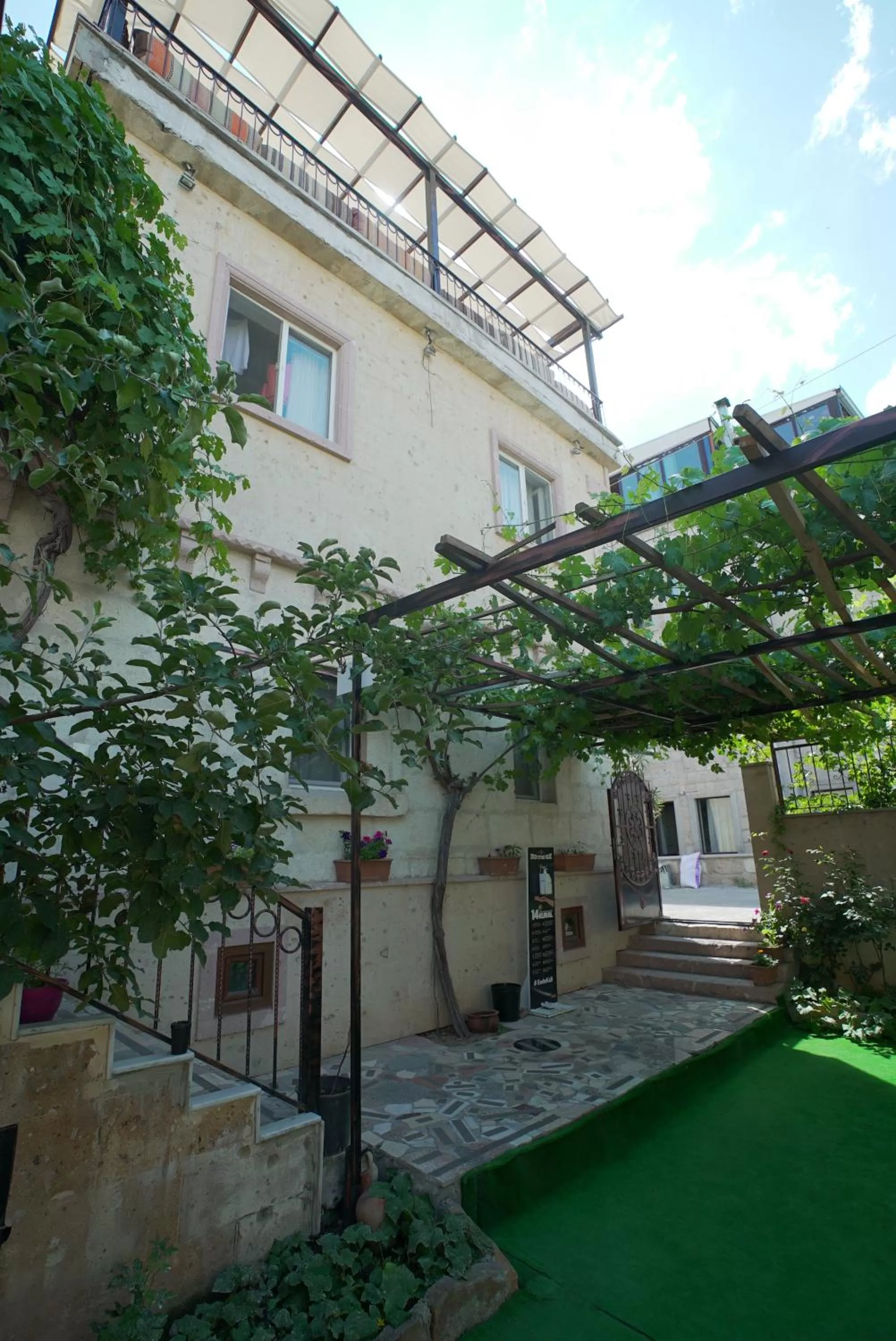 Facade/entrance in Epoch Stone House