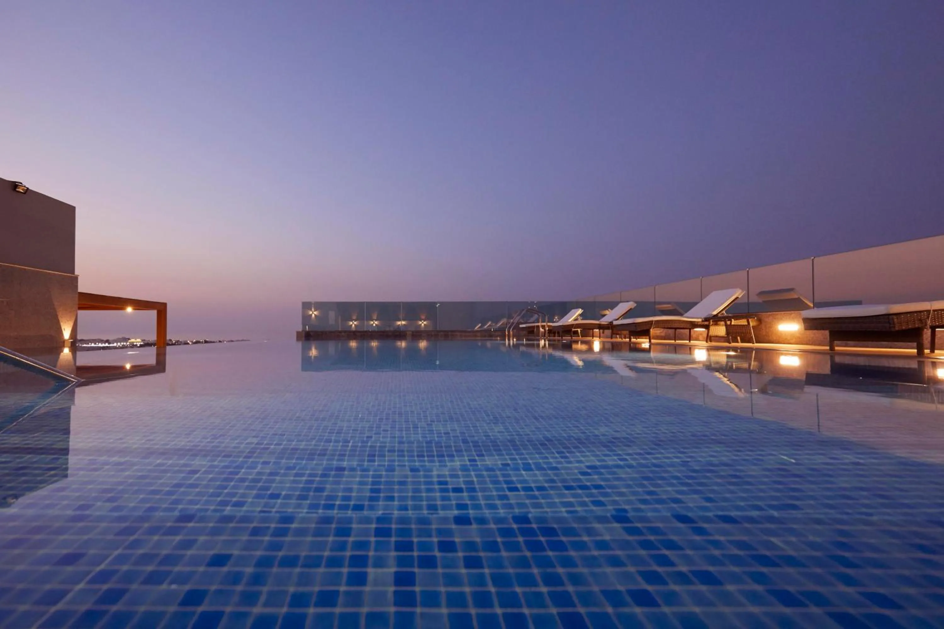 Pool view in Royal Tulip Muscat
