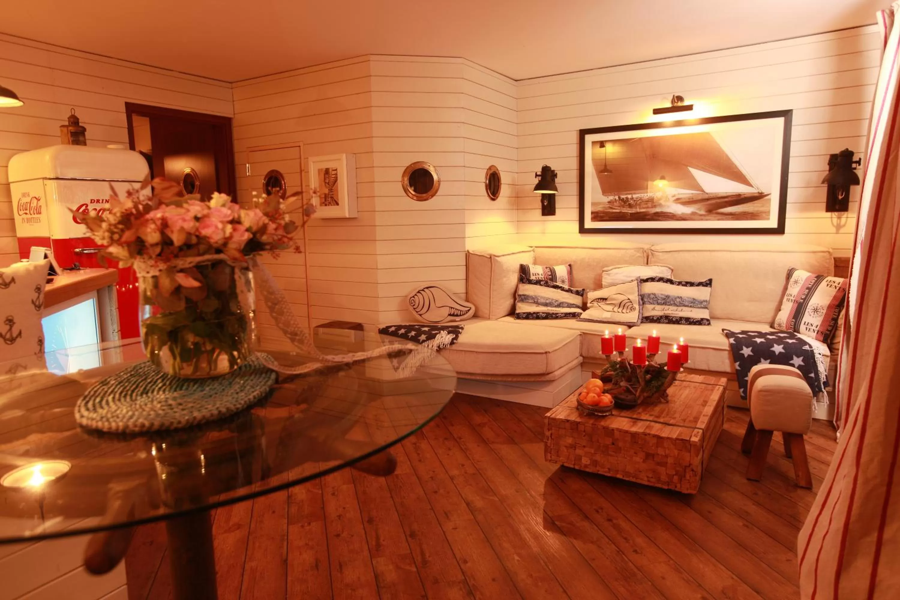 Living room, Seating Area in Weißt Du noch - Gästehäuser & Suiten