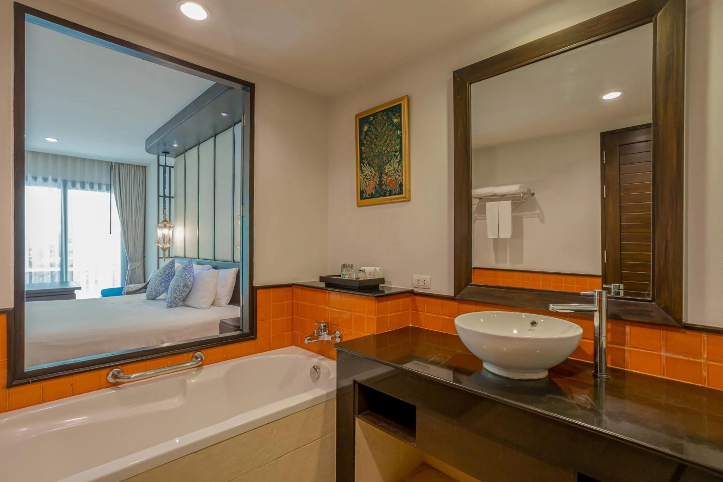 Bathroom, Bed in Ravindra Beach Resort & Spa - SHA Extra Plus