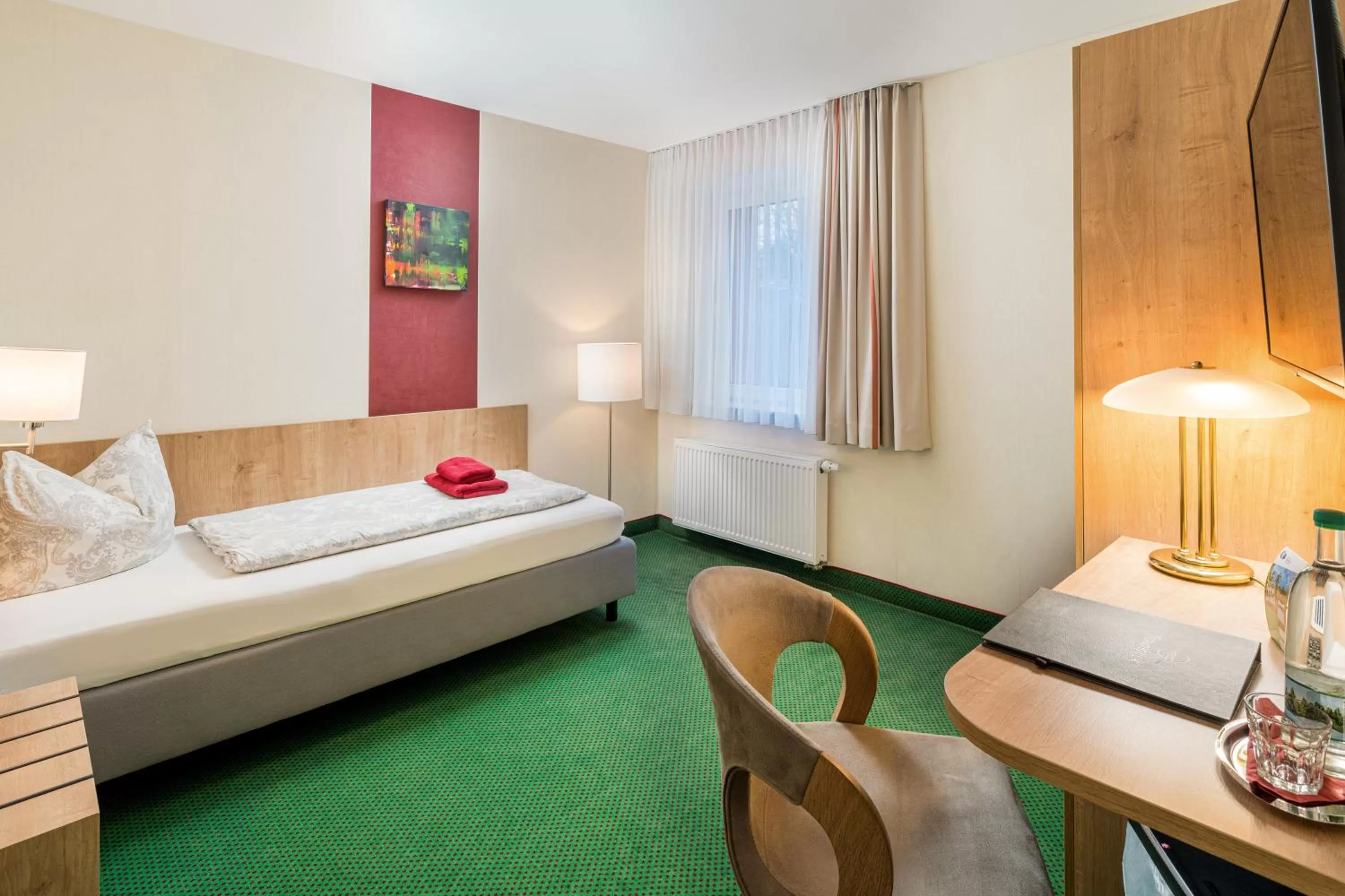 Bed, Seating Area in Hotel & Pension Traumblick