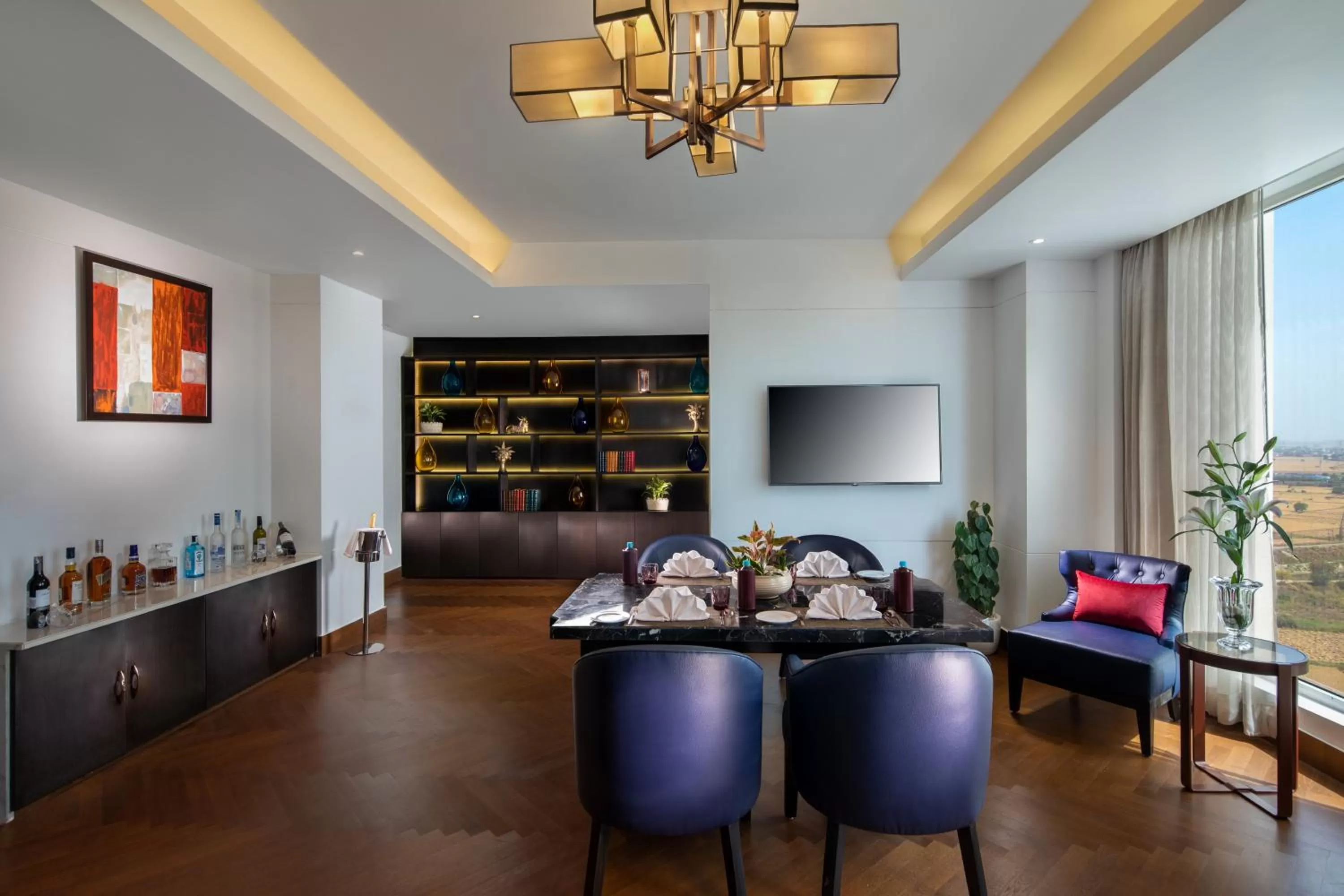 Living room in Sandal Suites by Lemon Tree Hotels