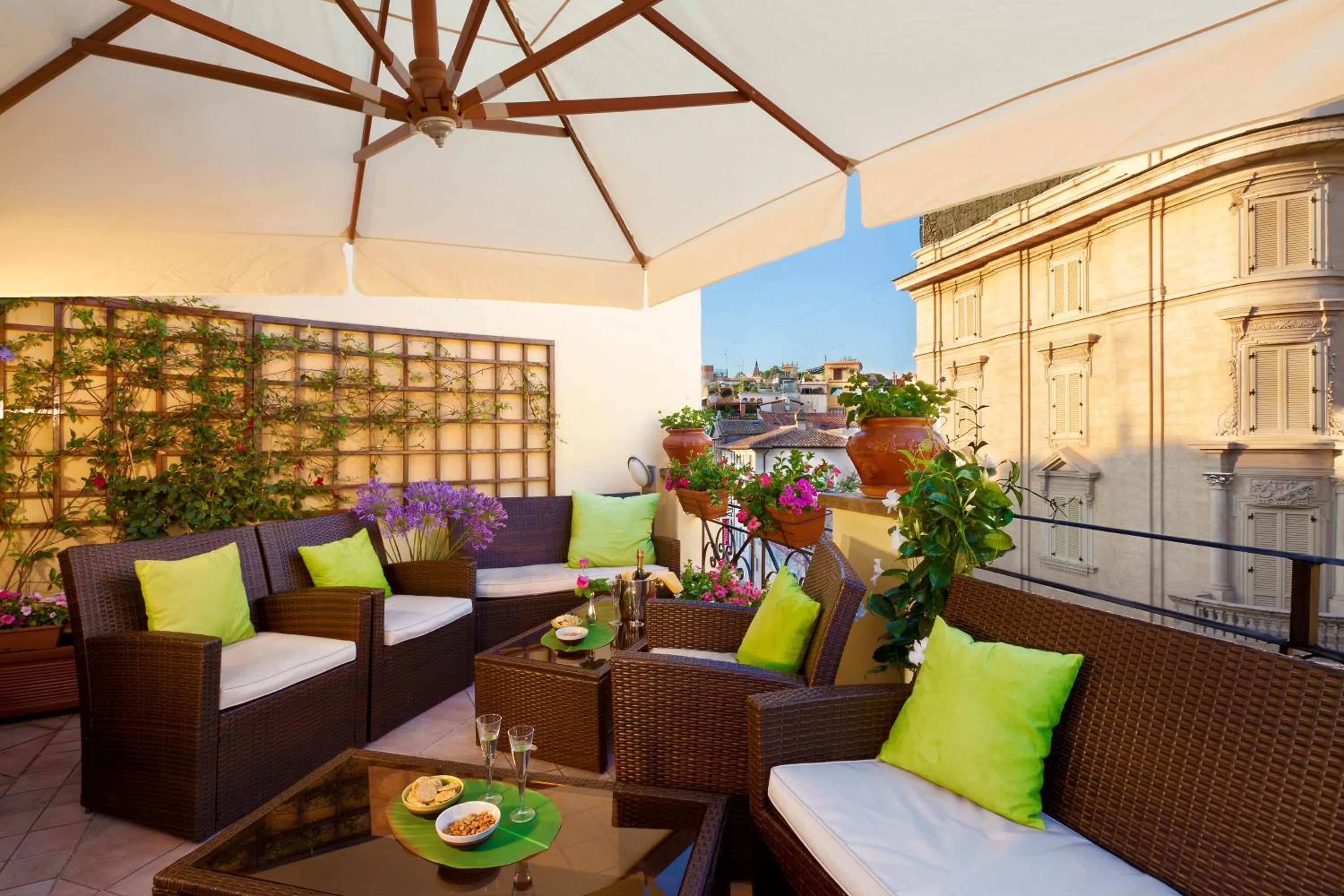 Balcony/Terrace in Hotel La Fenice